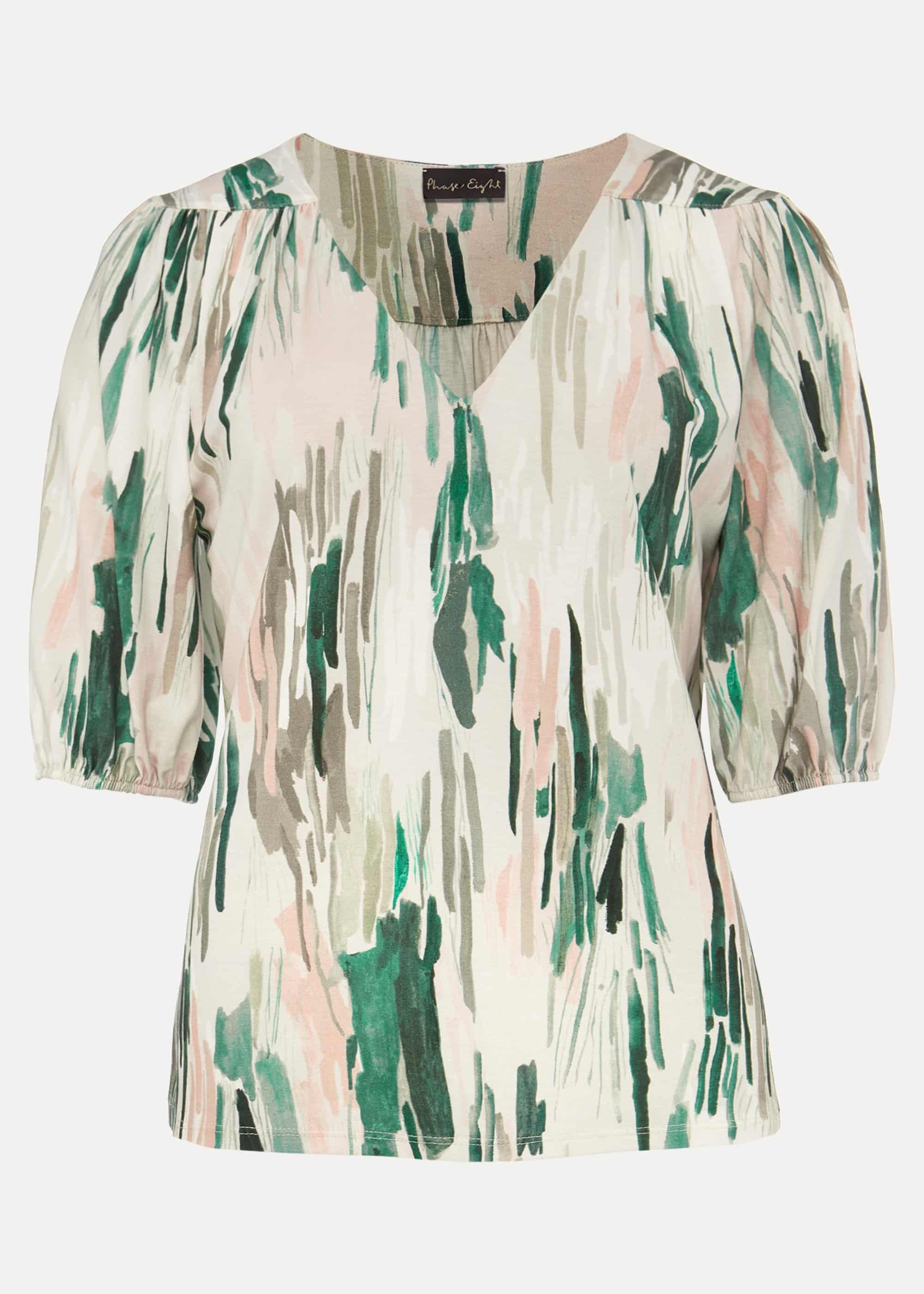 Zola Abstract Print Top