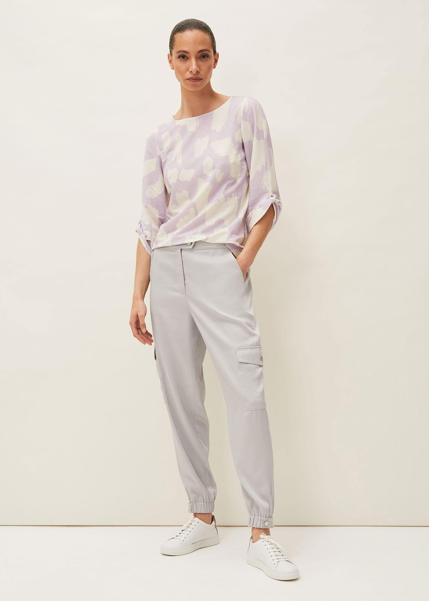 Rea Printed Jersey Top