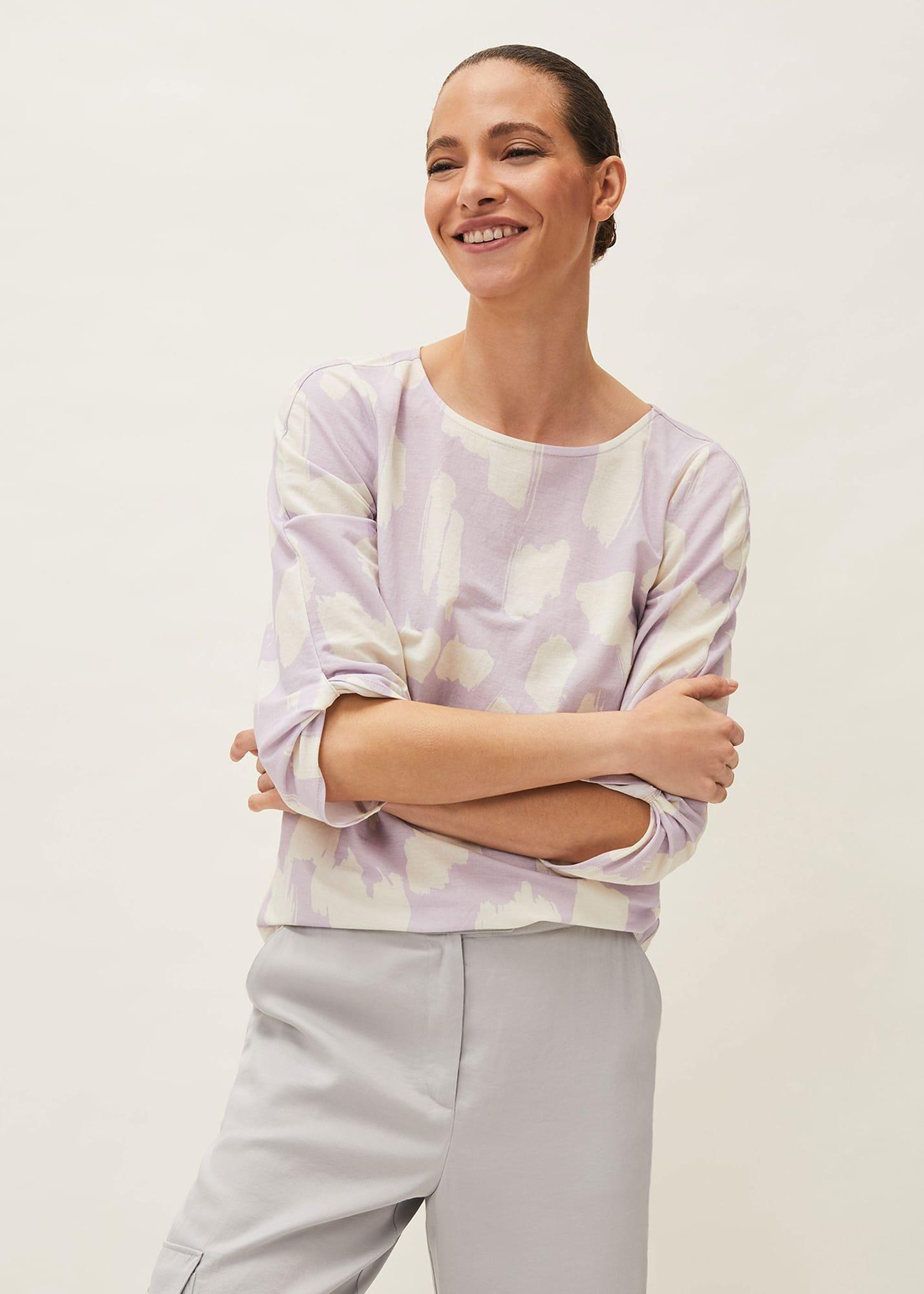 Rea Printed Jersey Top