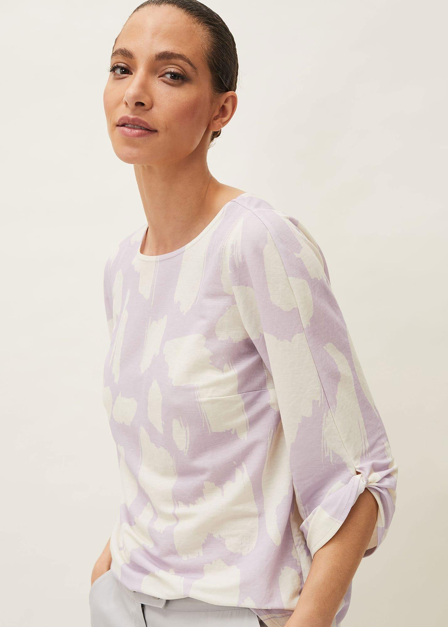 Rea Printed Jersey Top