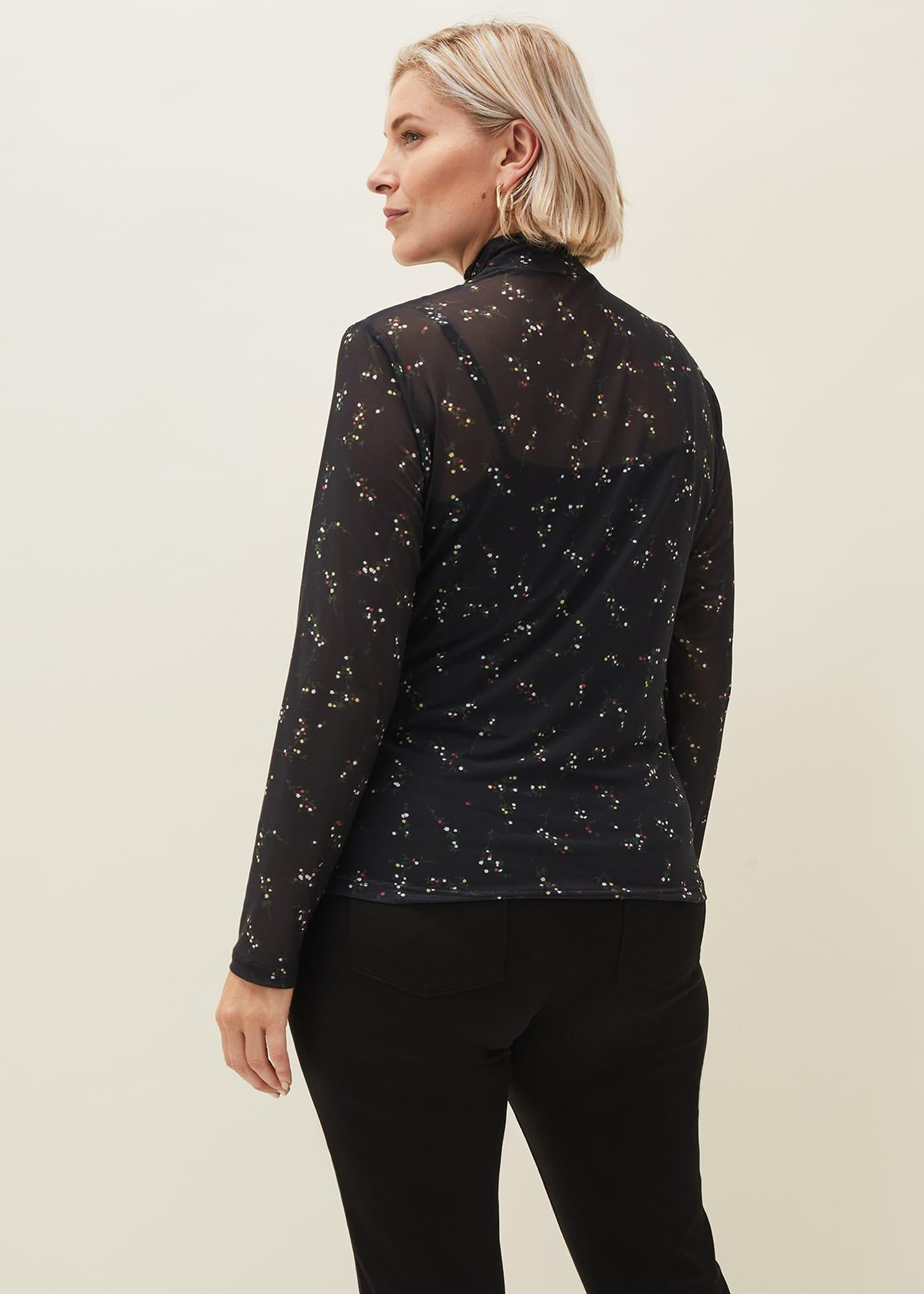 Kelby Floral Mesh Top