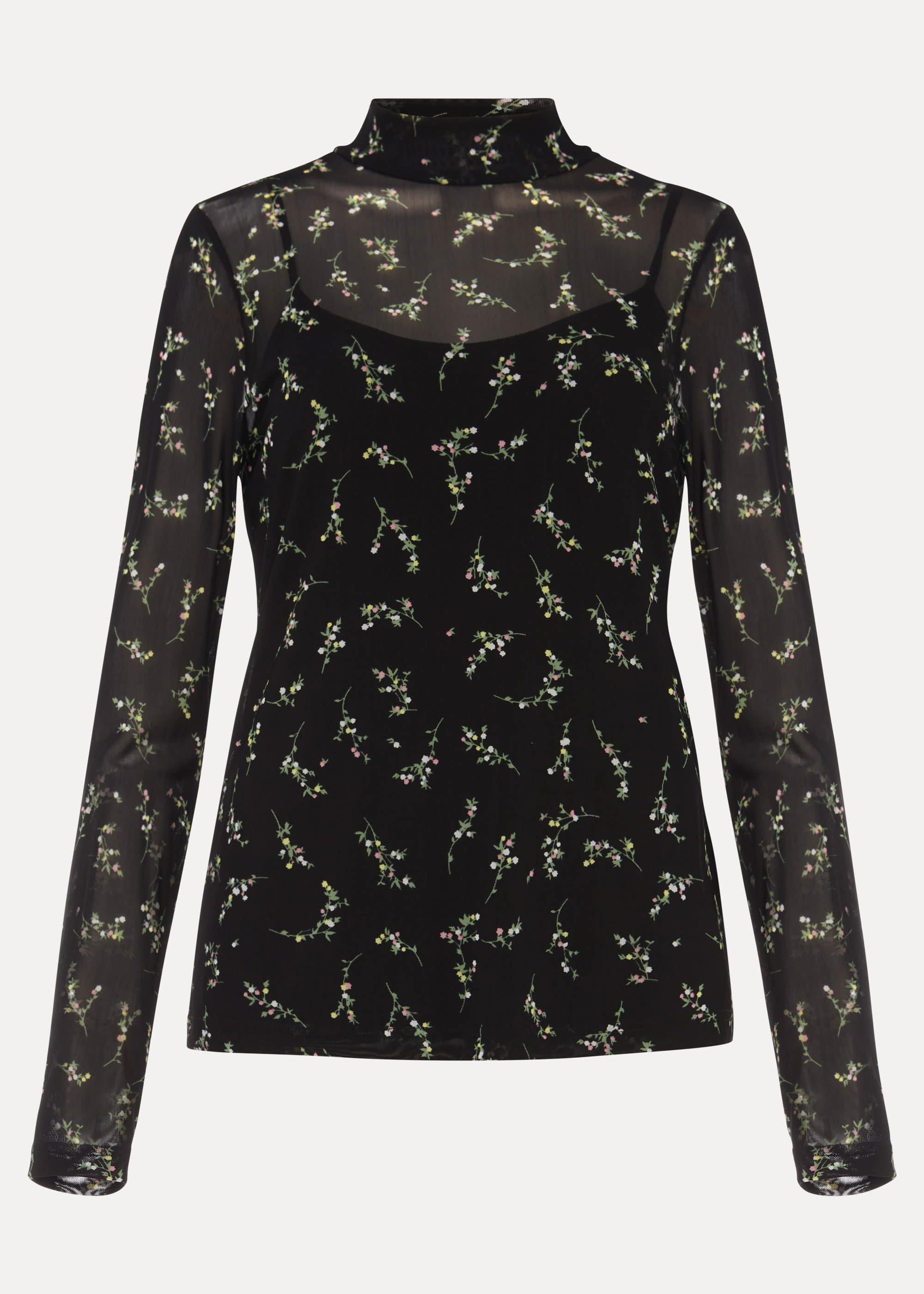 Kelby Floral Mesh Top