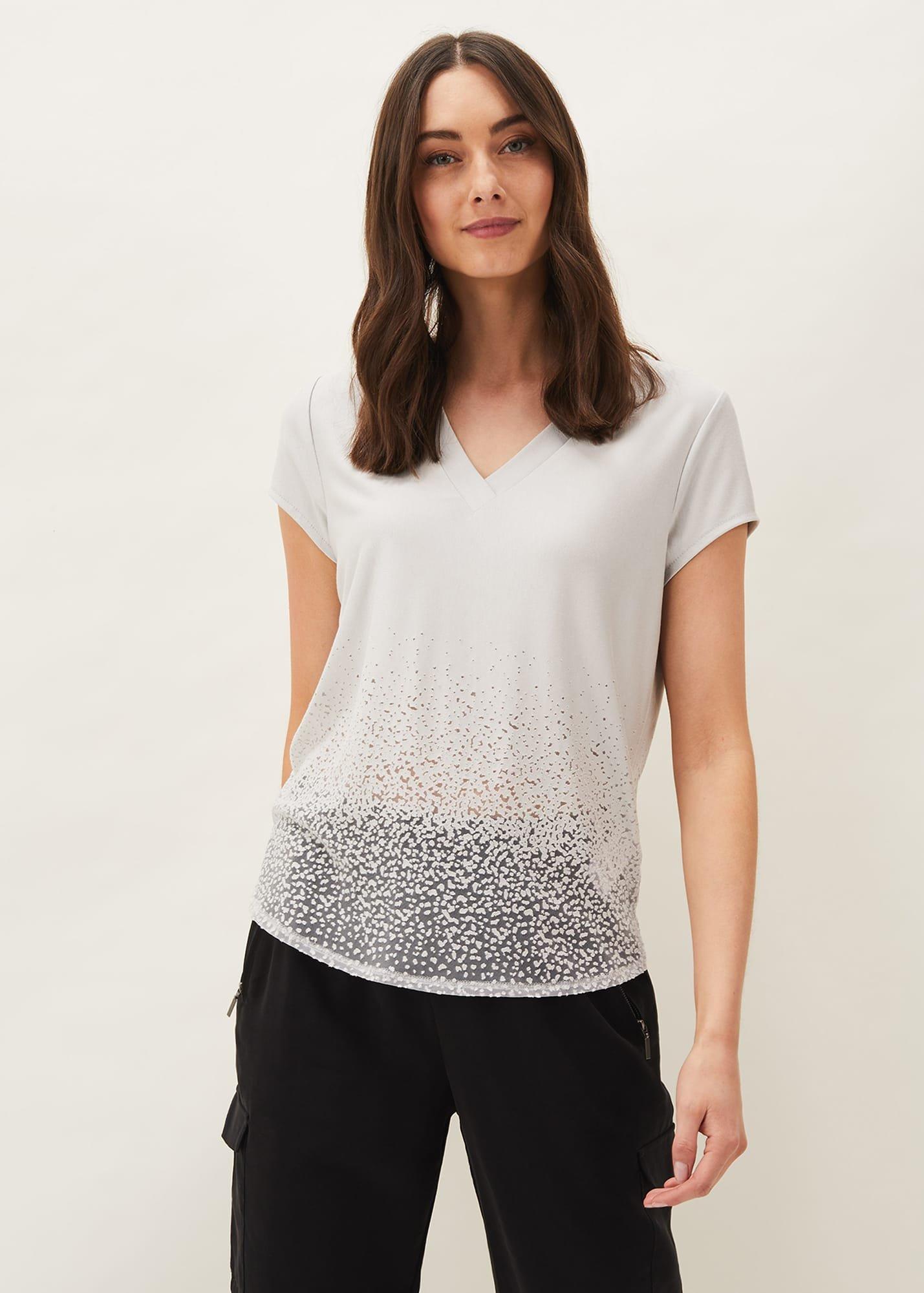 Eli Ombre Burnout Top