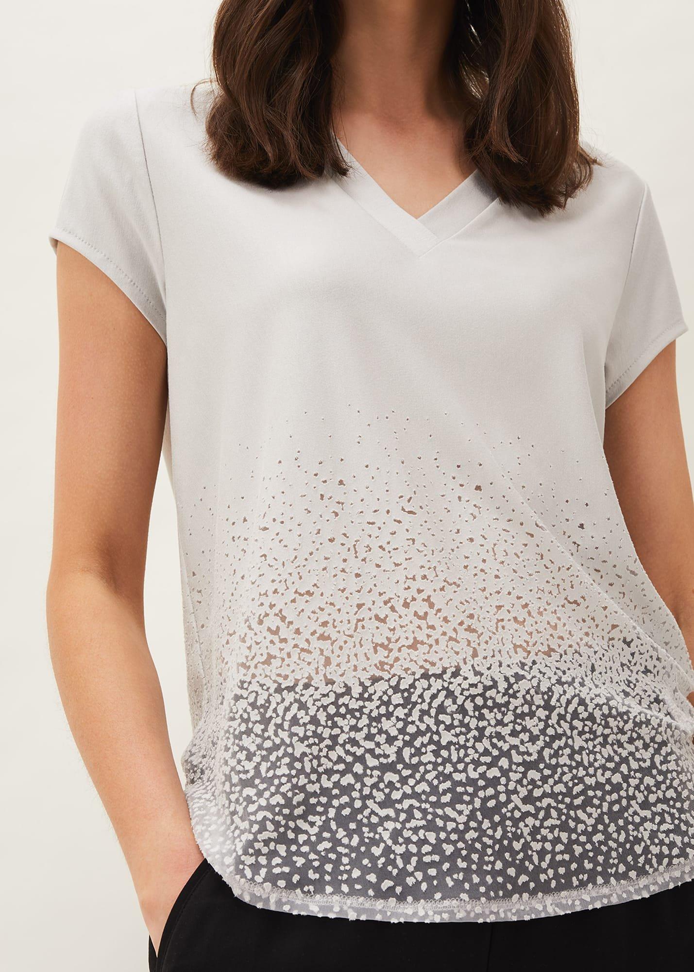 Eli Ombre Burnout Top