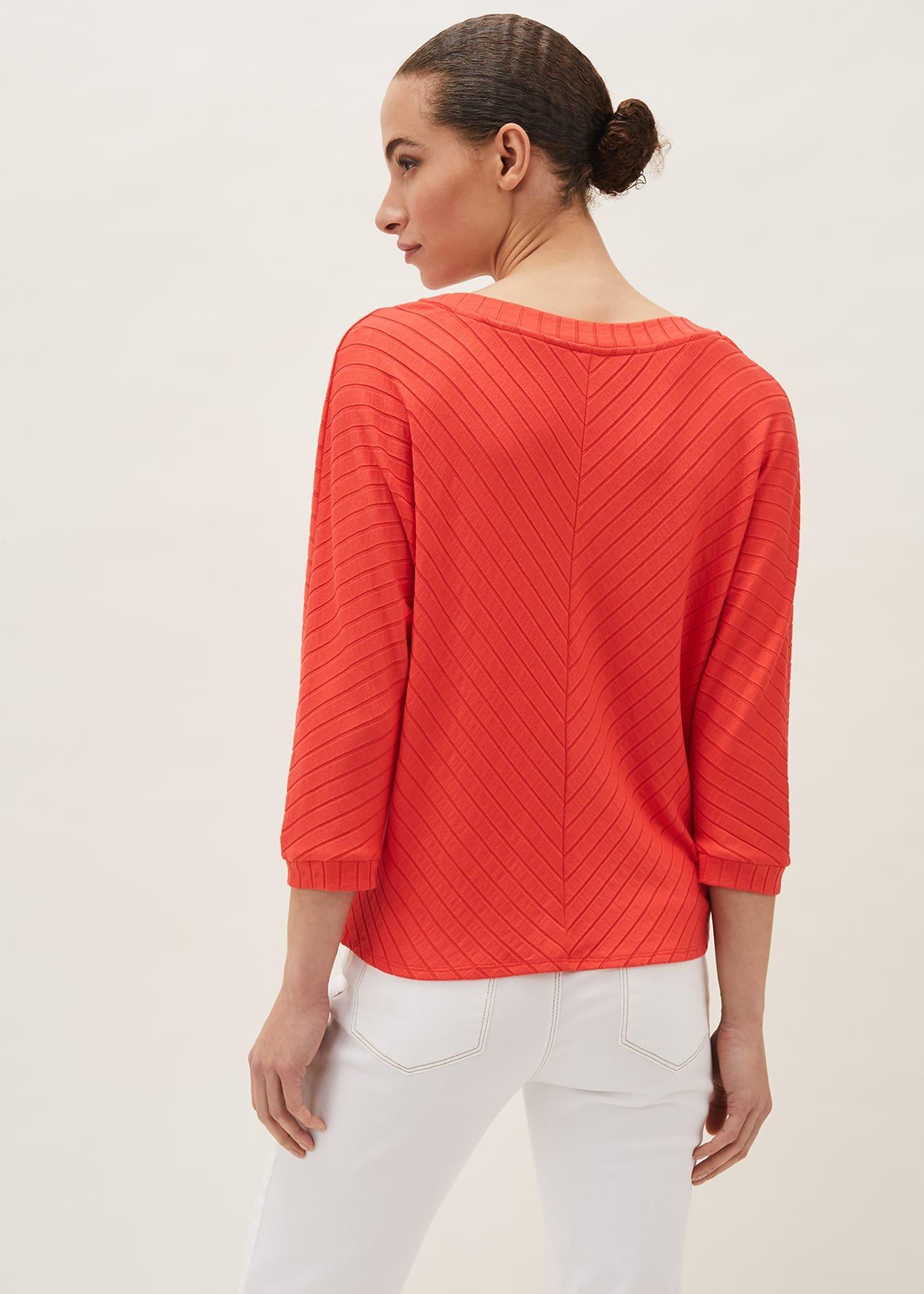 Ana V-Neck Ribbed Top