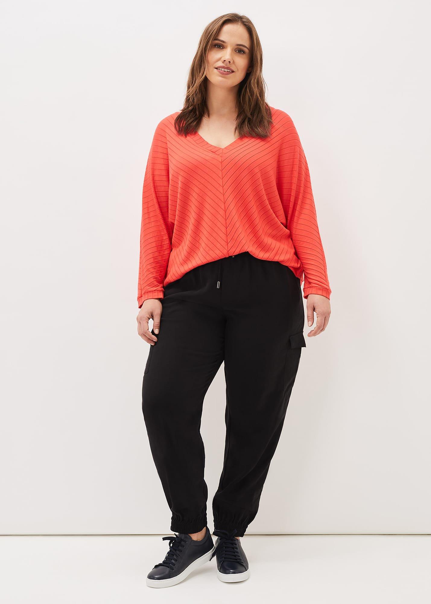 Ana V-Neck Ribbed Top