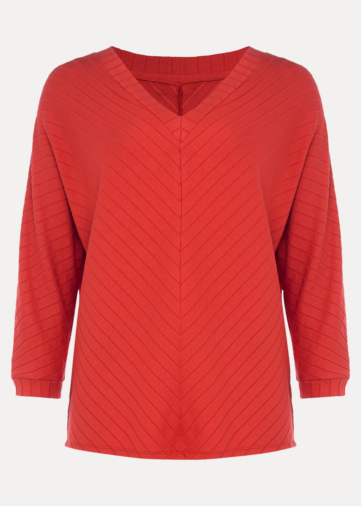 Ana V-Neck Ribbed Top