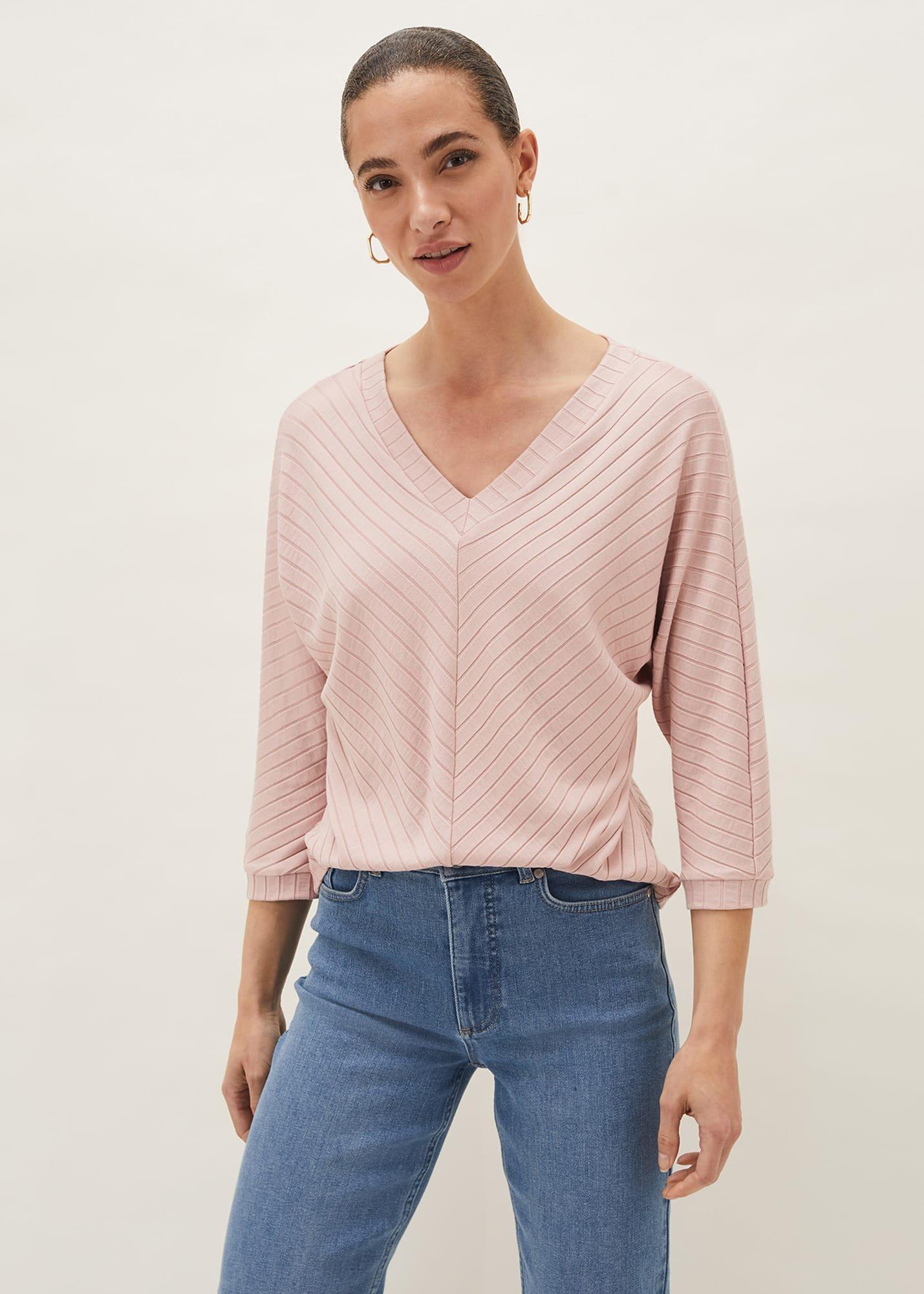 Ana V-Neck Ribbed Top