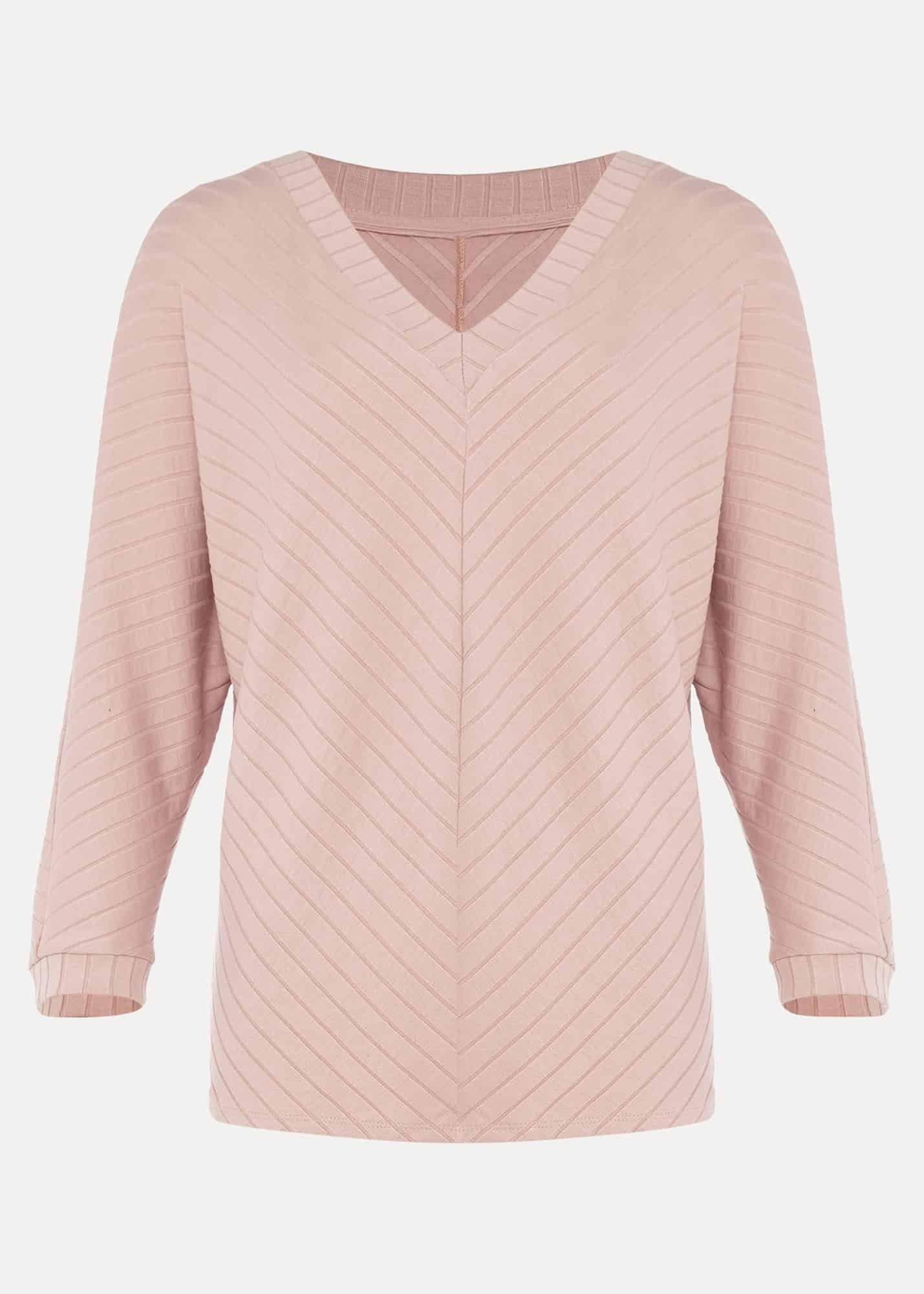 Ana V-Neck Ribbed Top