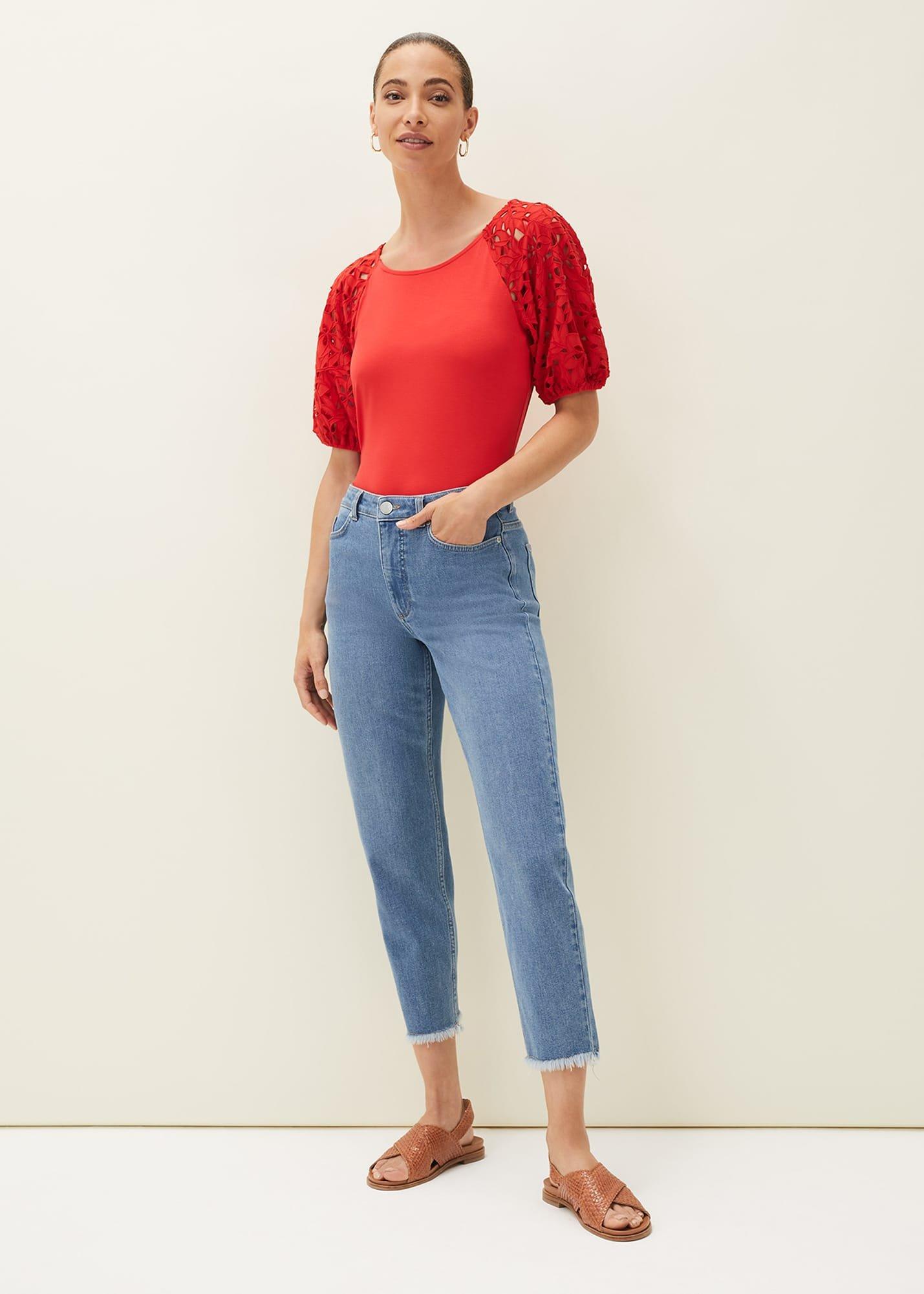 Elise Lace Sleeve Top