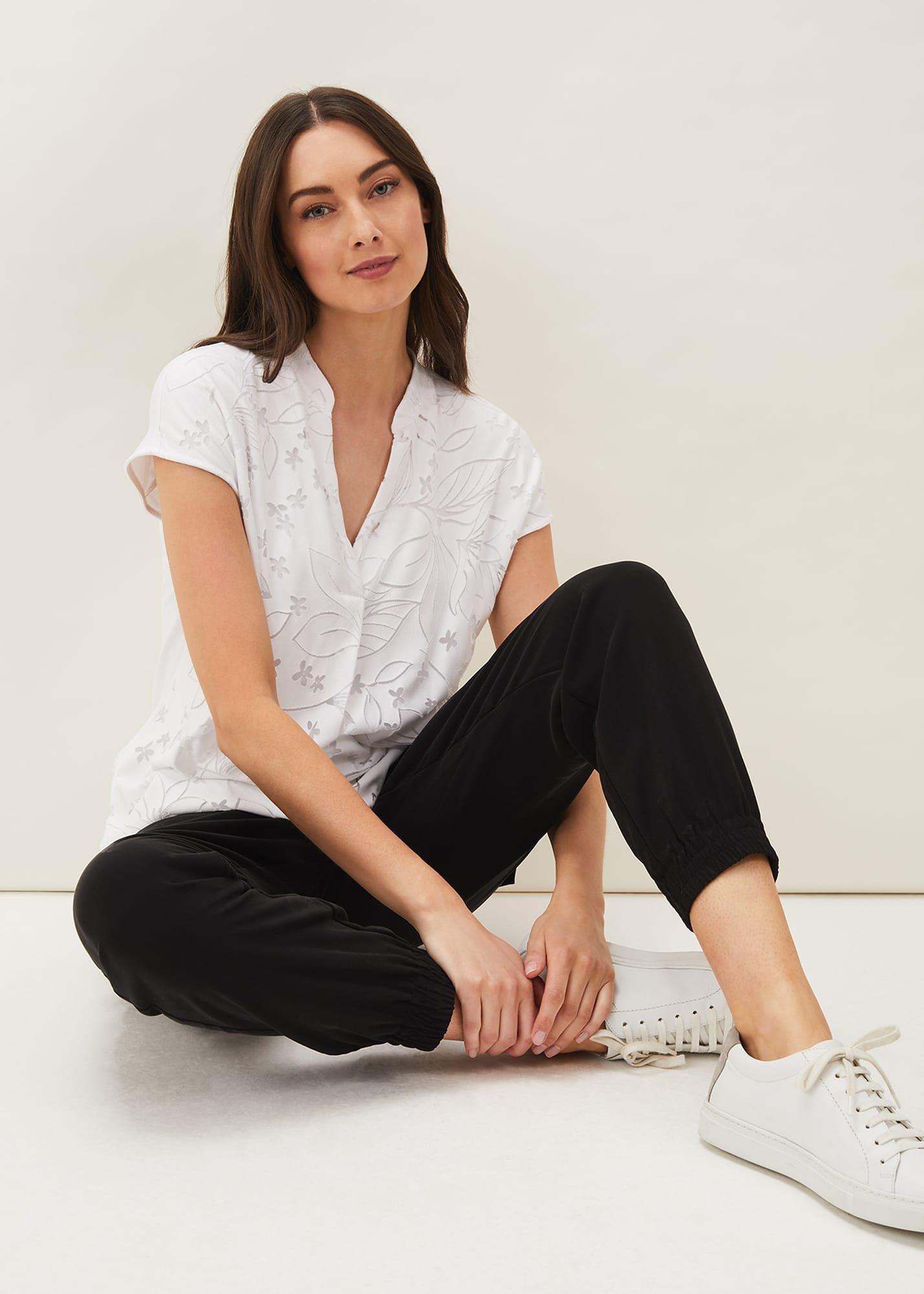 Charleigh Floral Burnout Top
