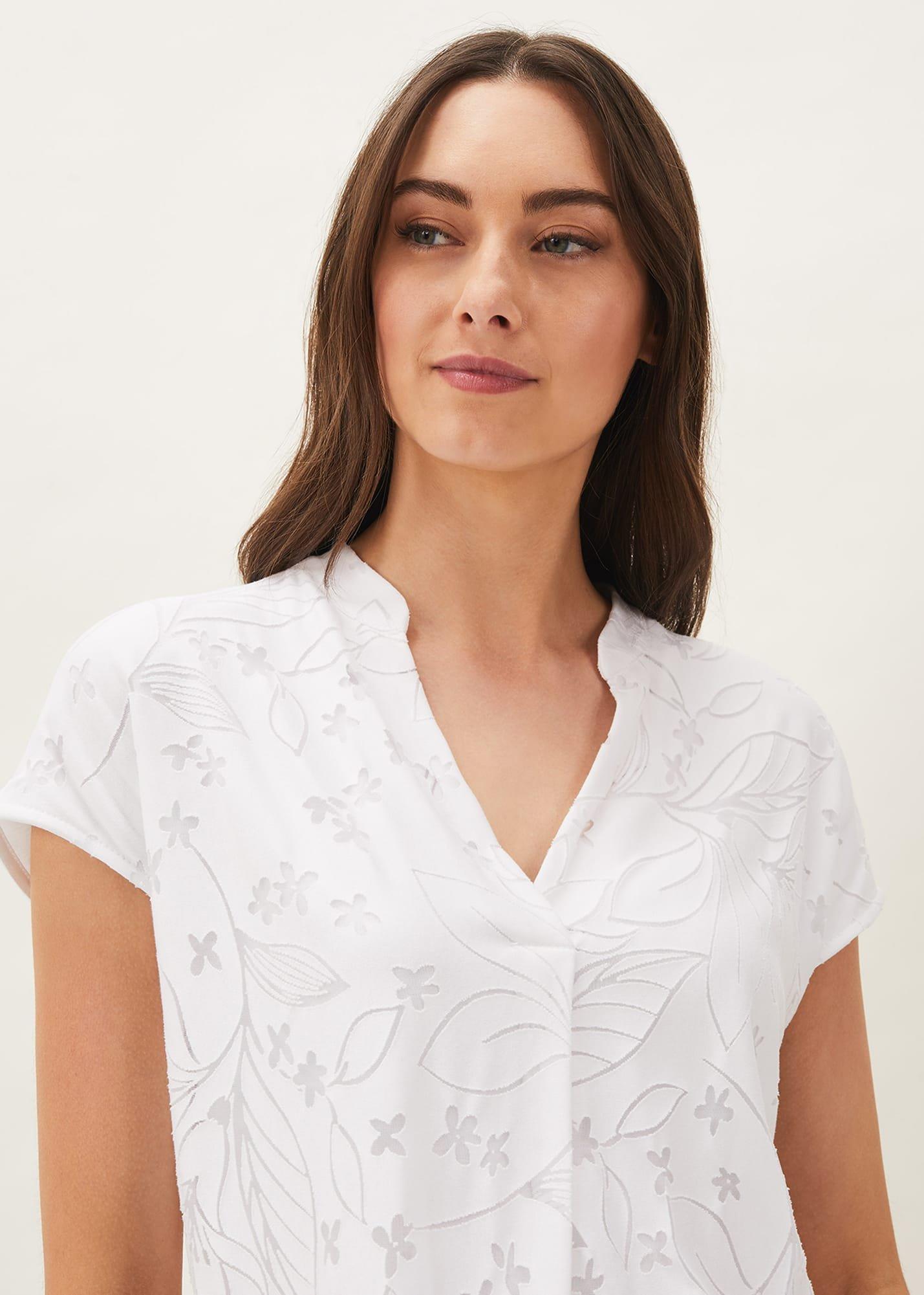 Charleigh Floral Burnout Top