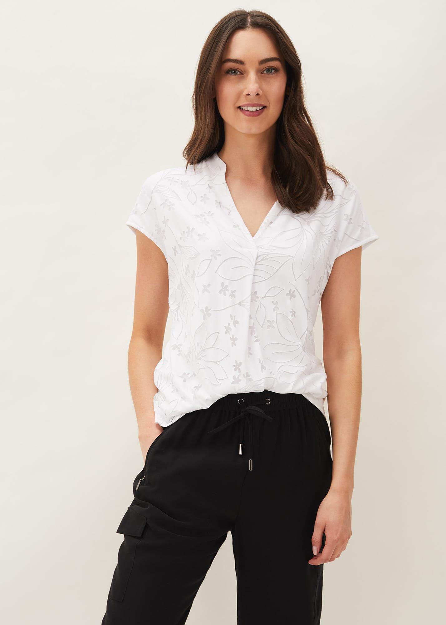 Charleigh Floral Burnout Top