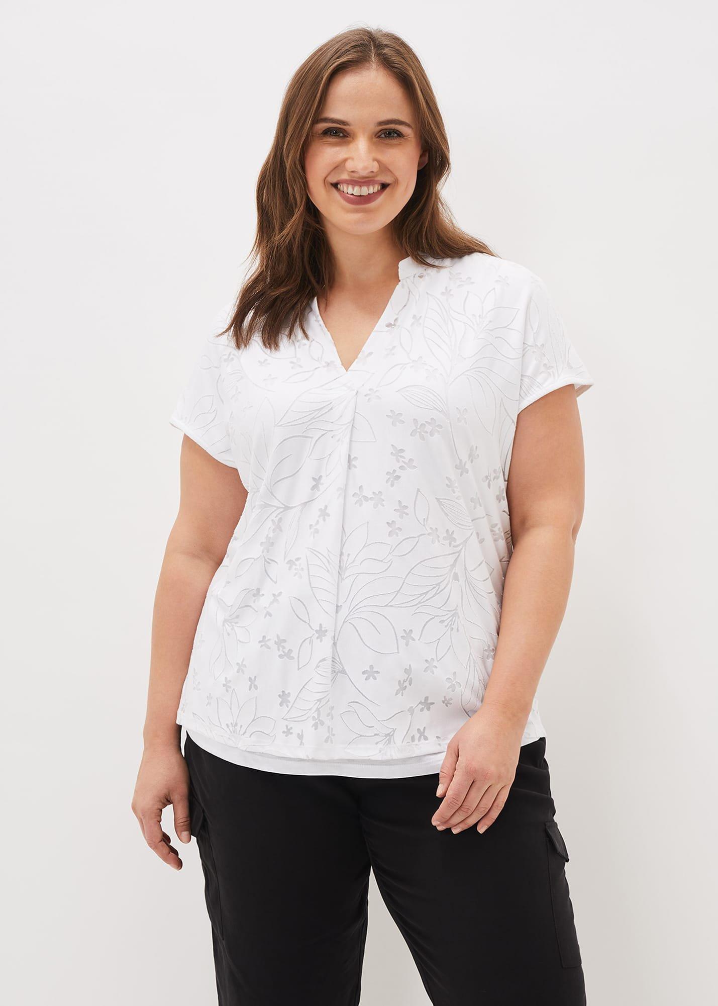 Charleigh Floral Burnout Top