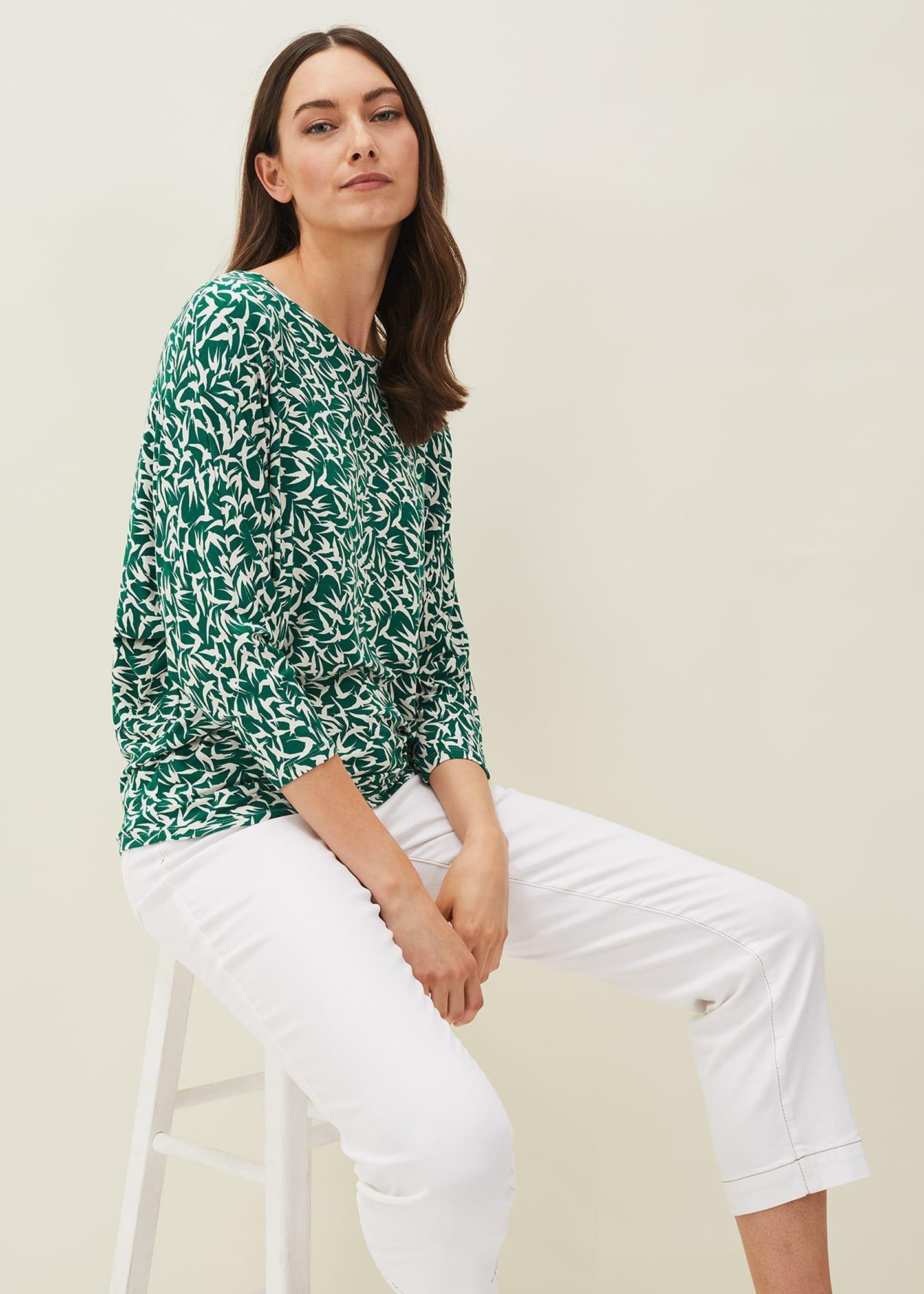 Quin Bird Print Top