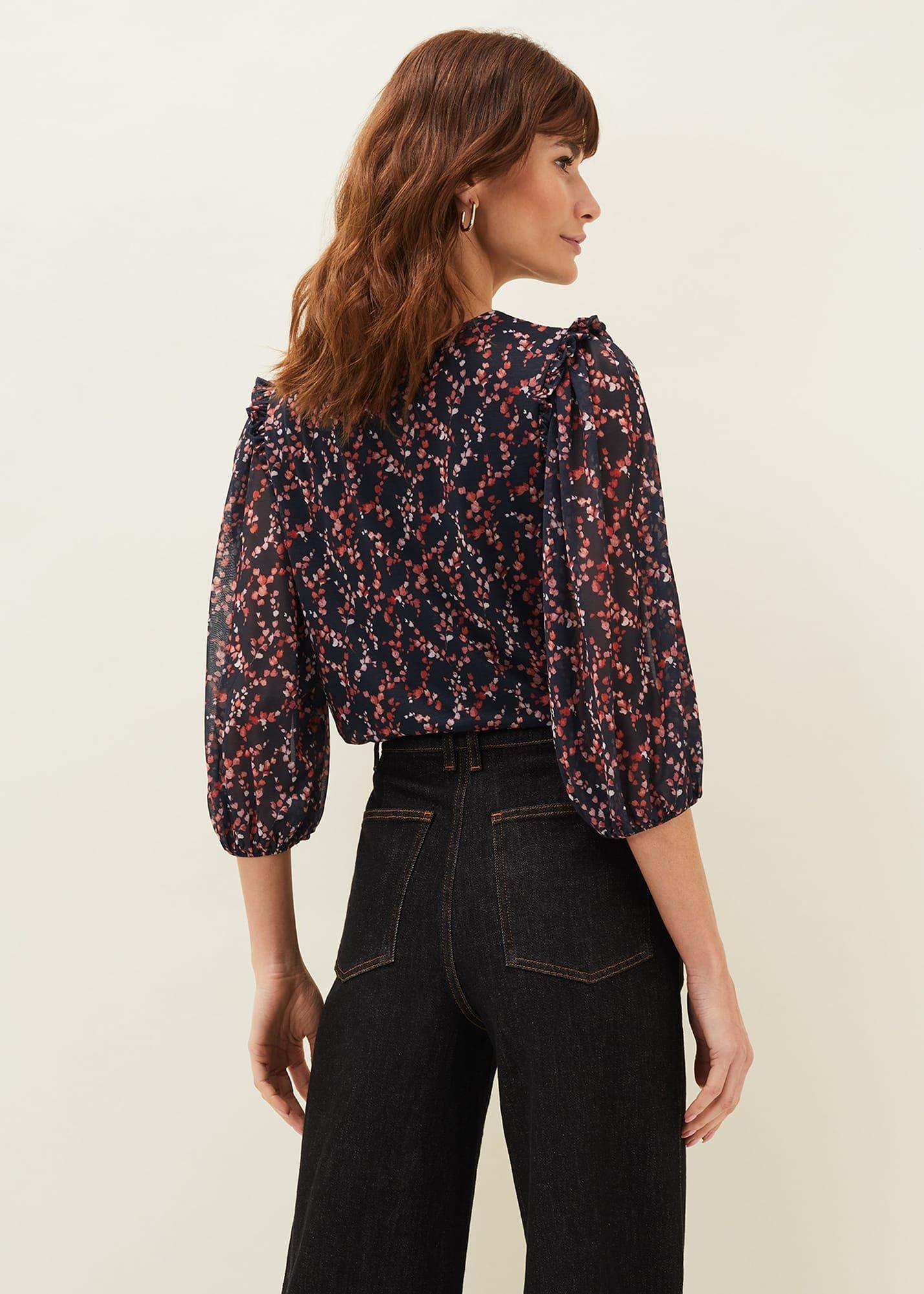 Elora Ditsy Print Top