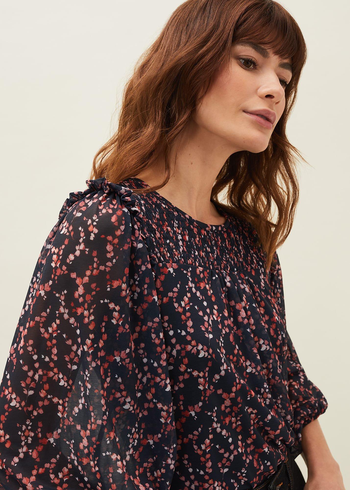 Elora Ditsy Print Top