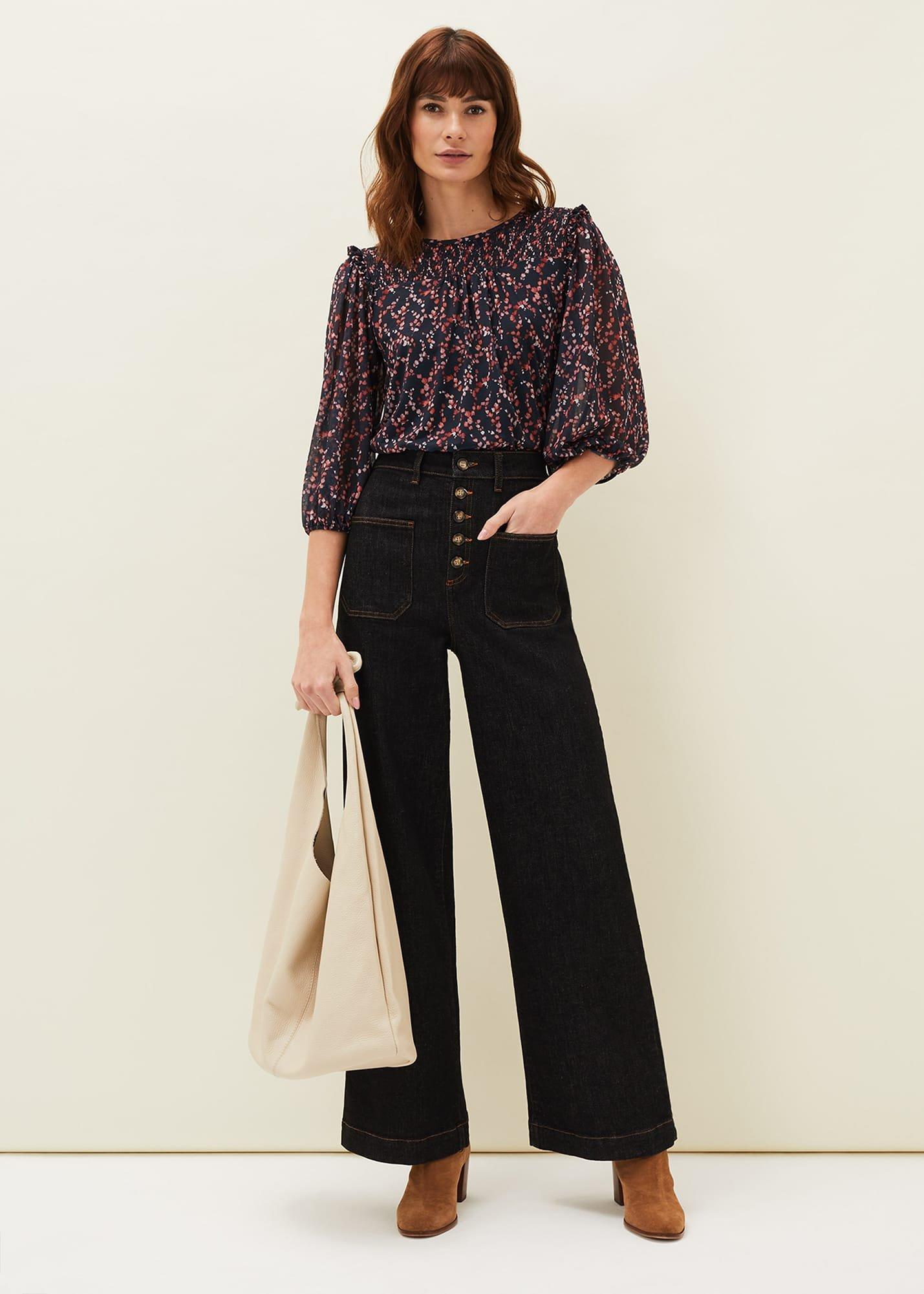 Elora Ditsy Print Top