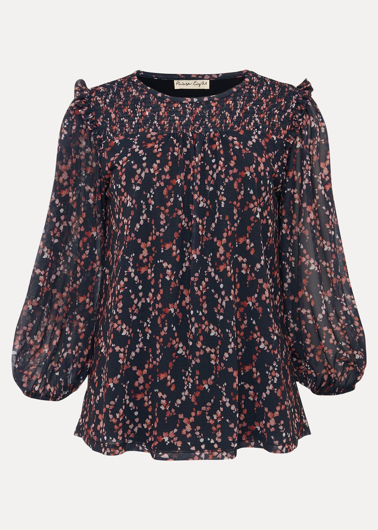 Elora Ditsy Print Top