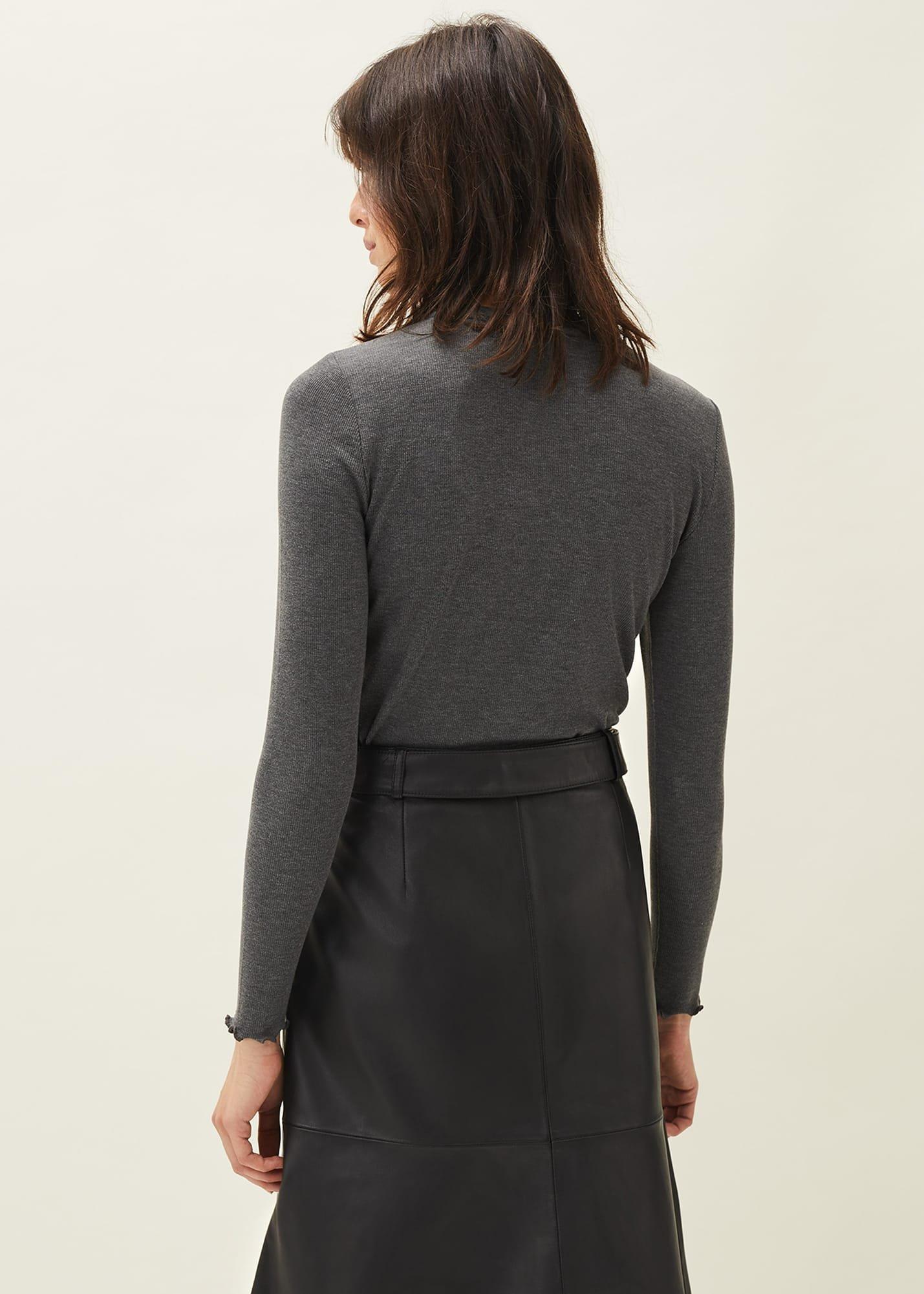 Cally Ribbed Jersey Top