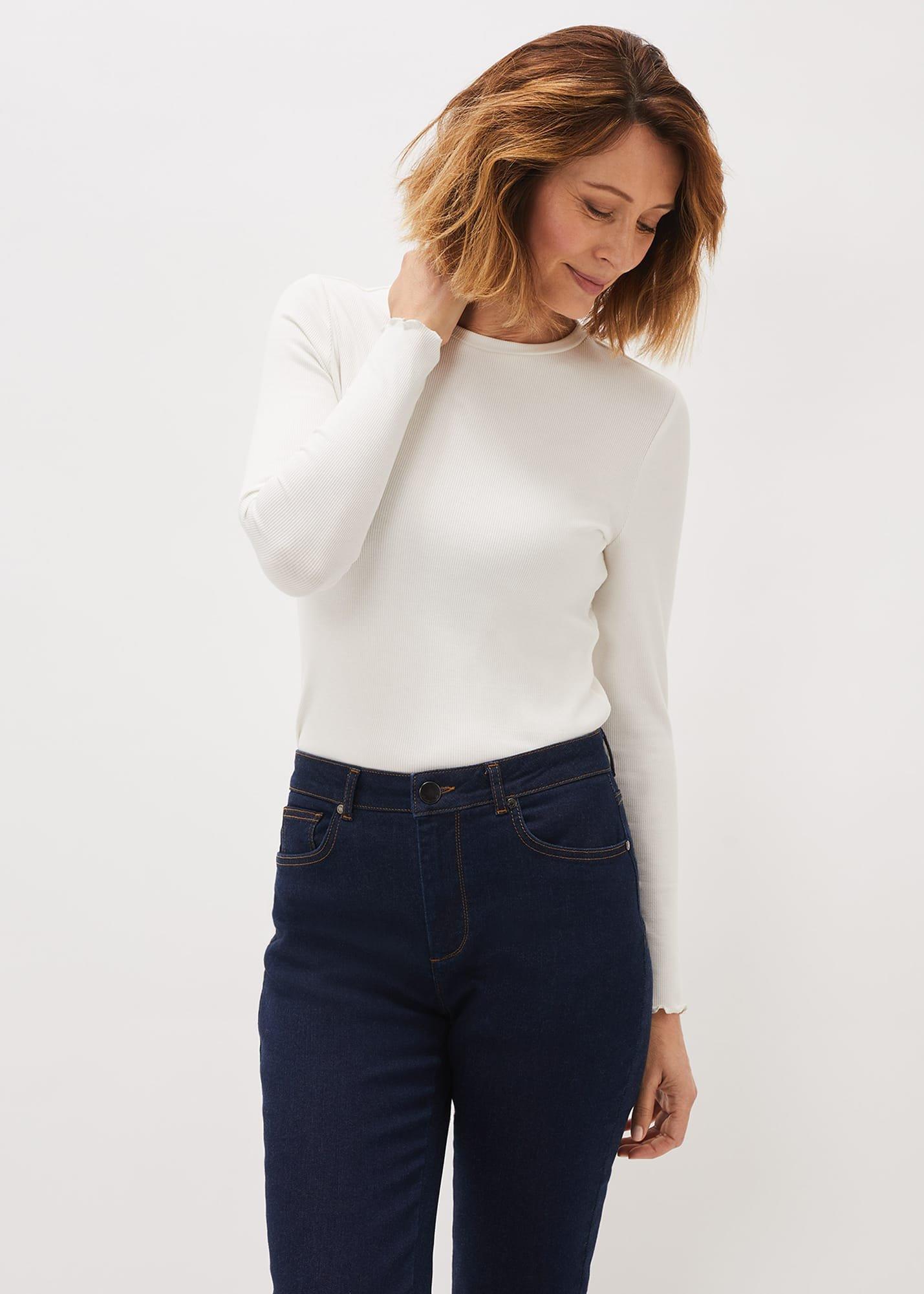 Cally Ribbed Jersey Top