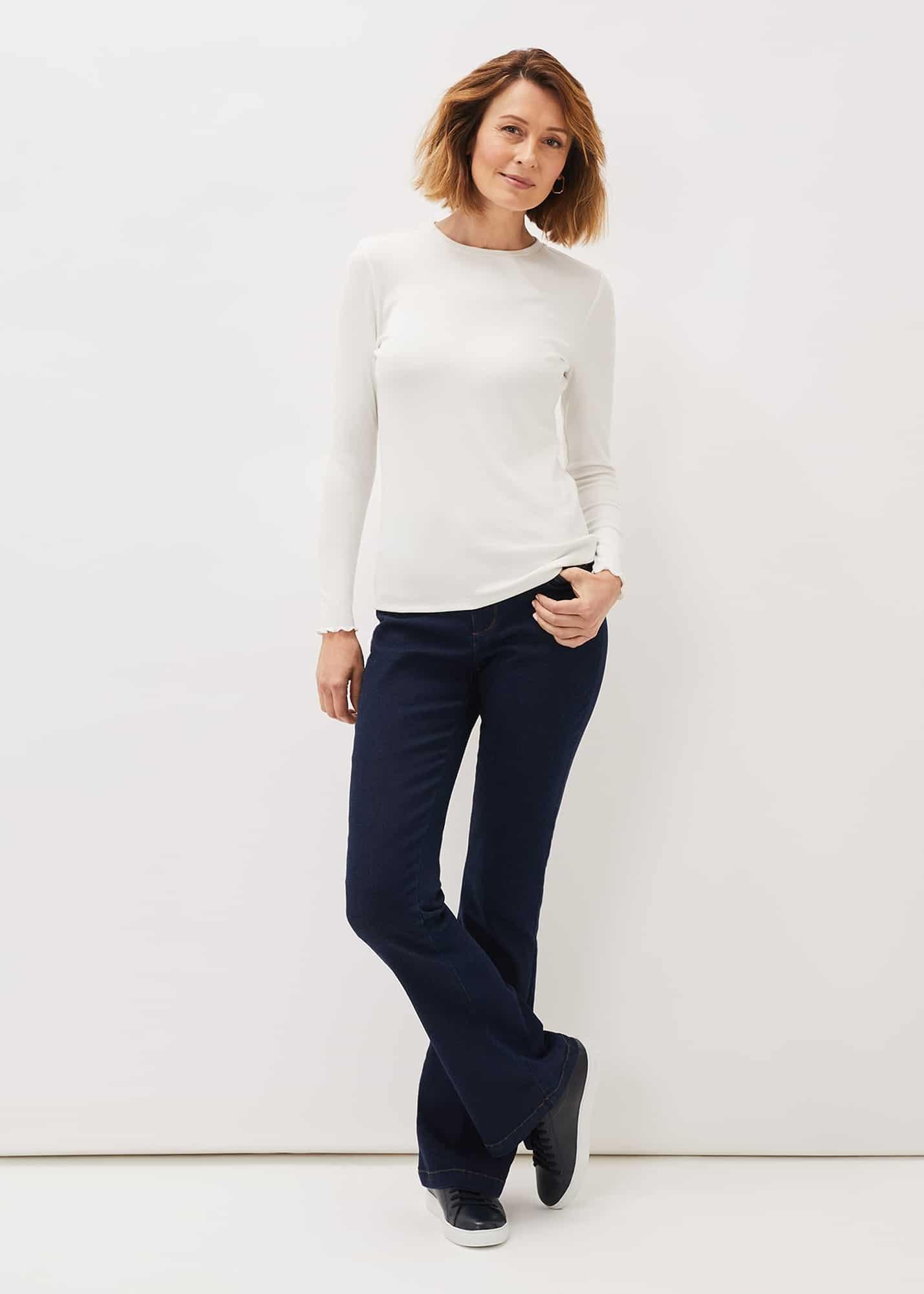 Cally Ribbed Jersey Top