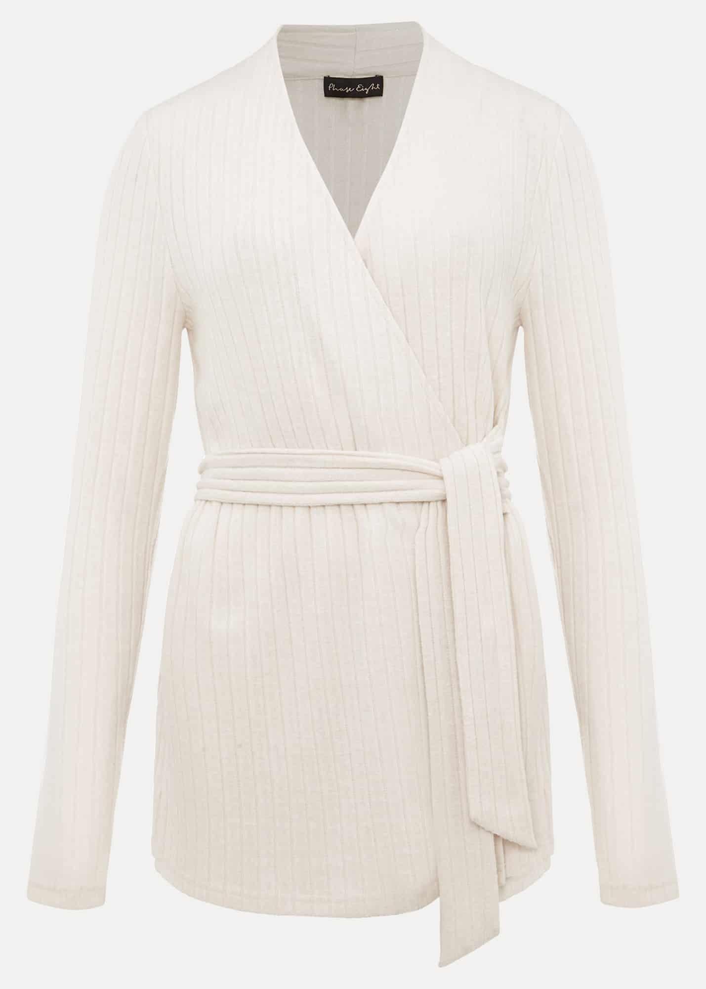 Deona Ribbed Wrap Top