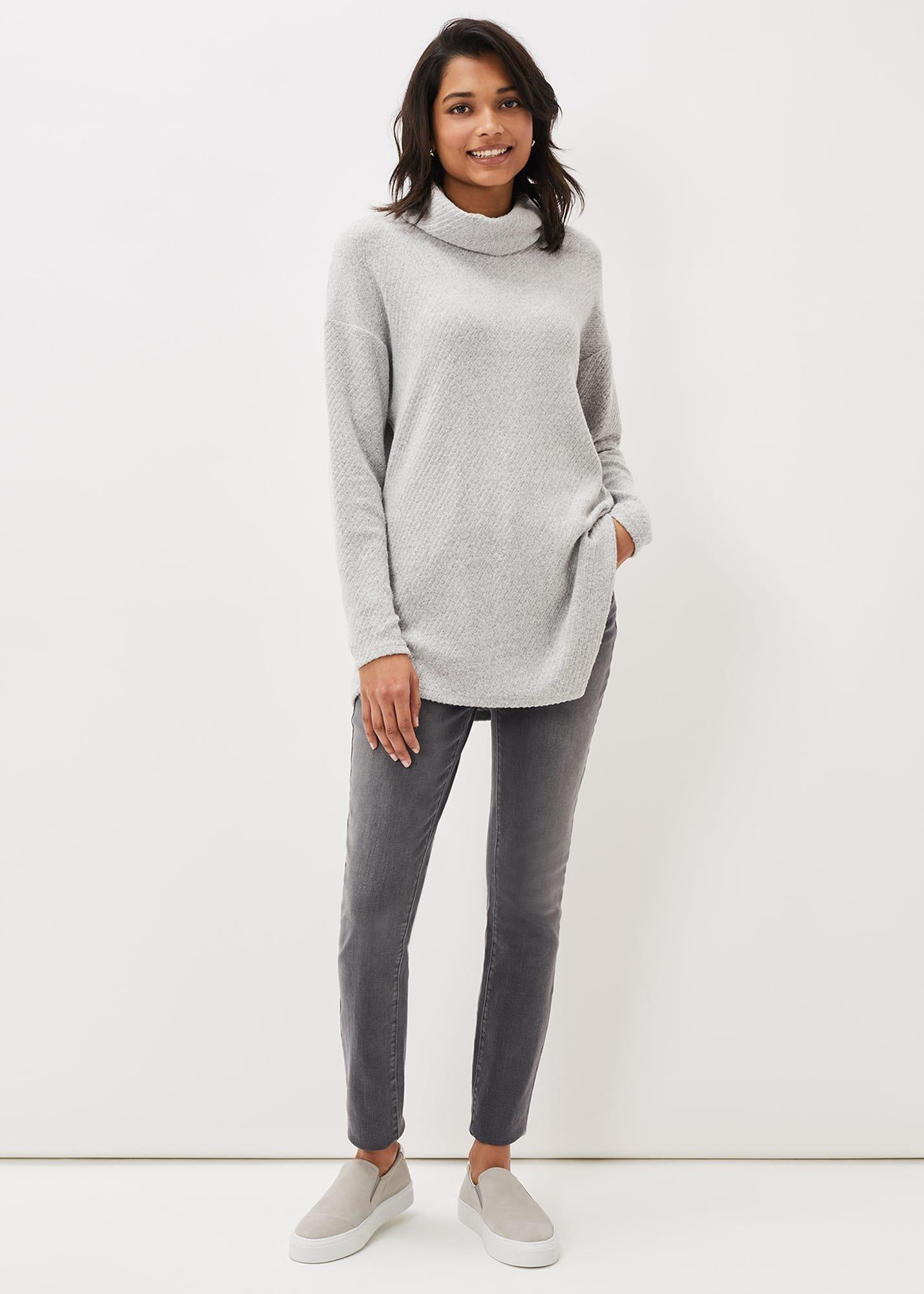 Nico Asymmetric Textured Jersey Top