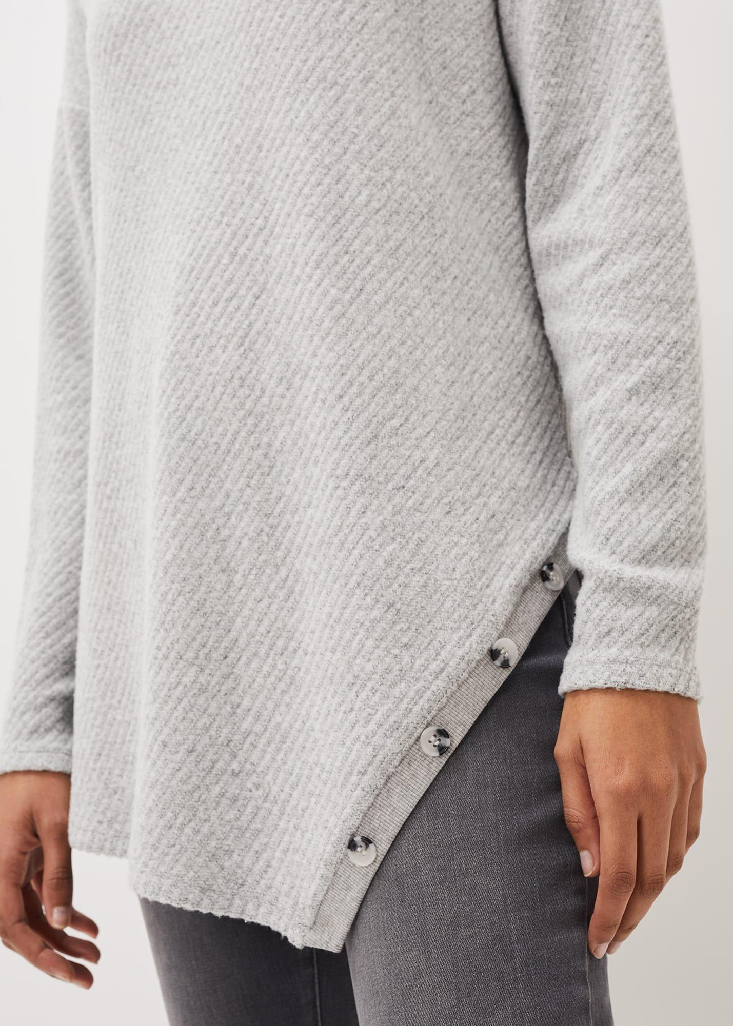 Nico Asymmetric Textured Jersey Top