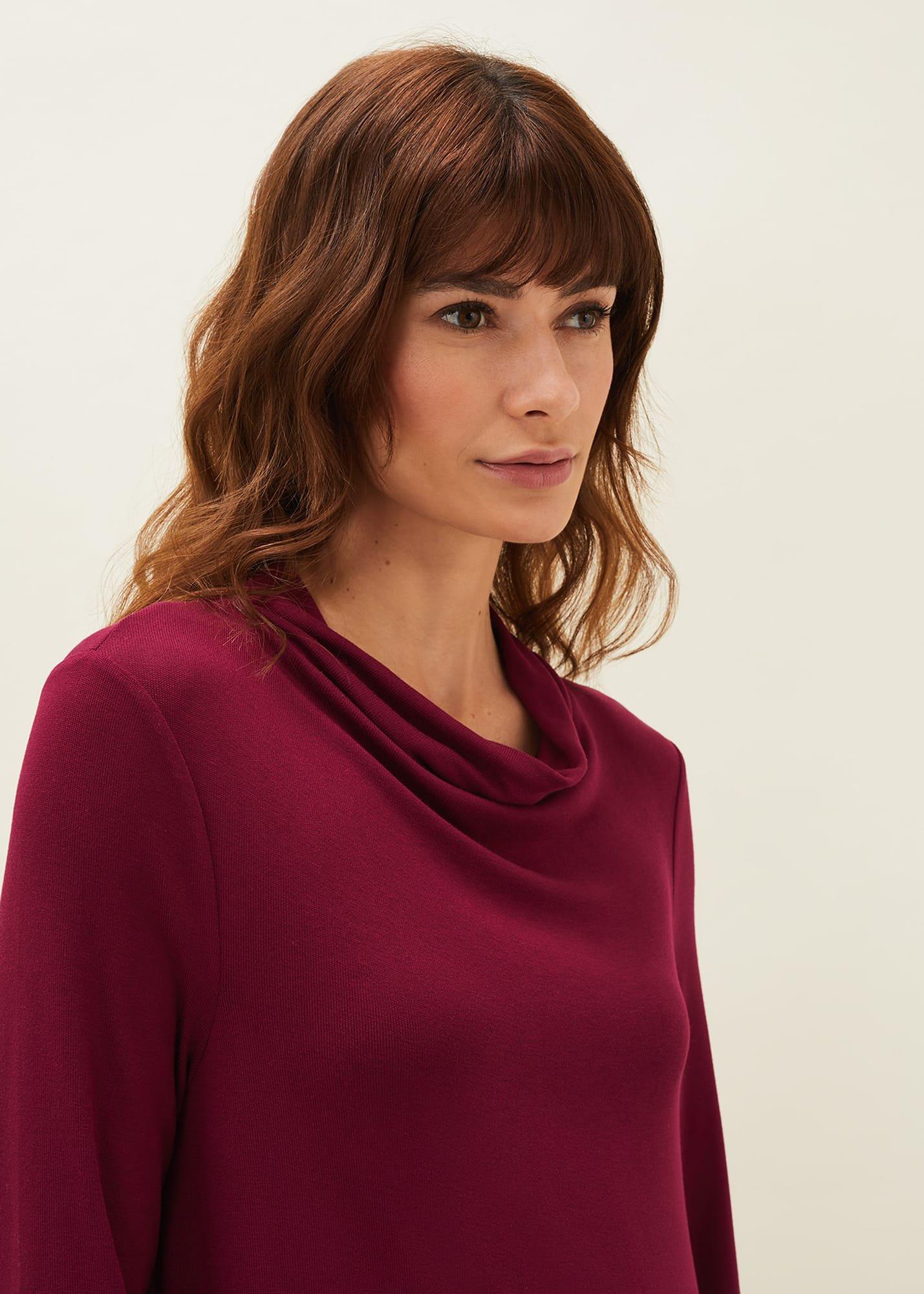 Chrissie Cowl Neck Swing Top