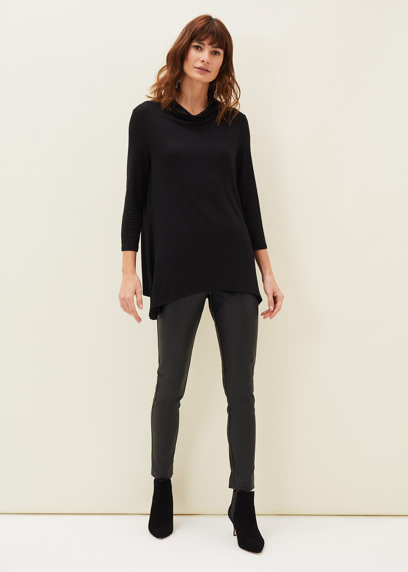 Chrissie Cowl Neck Swing Top