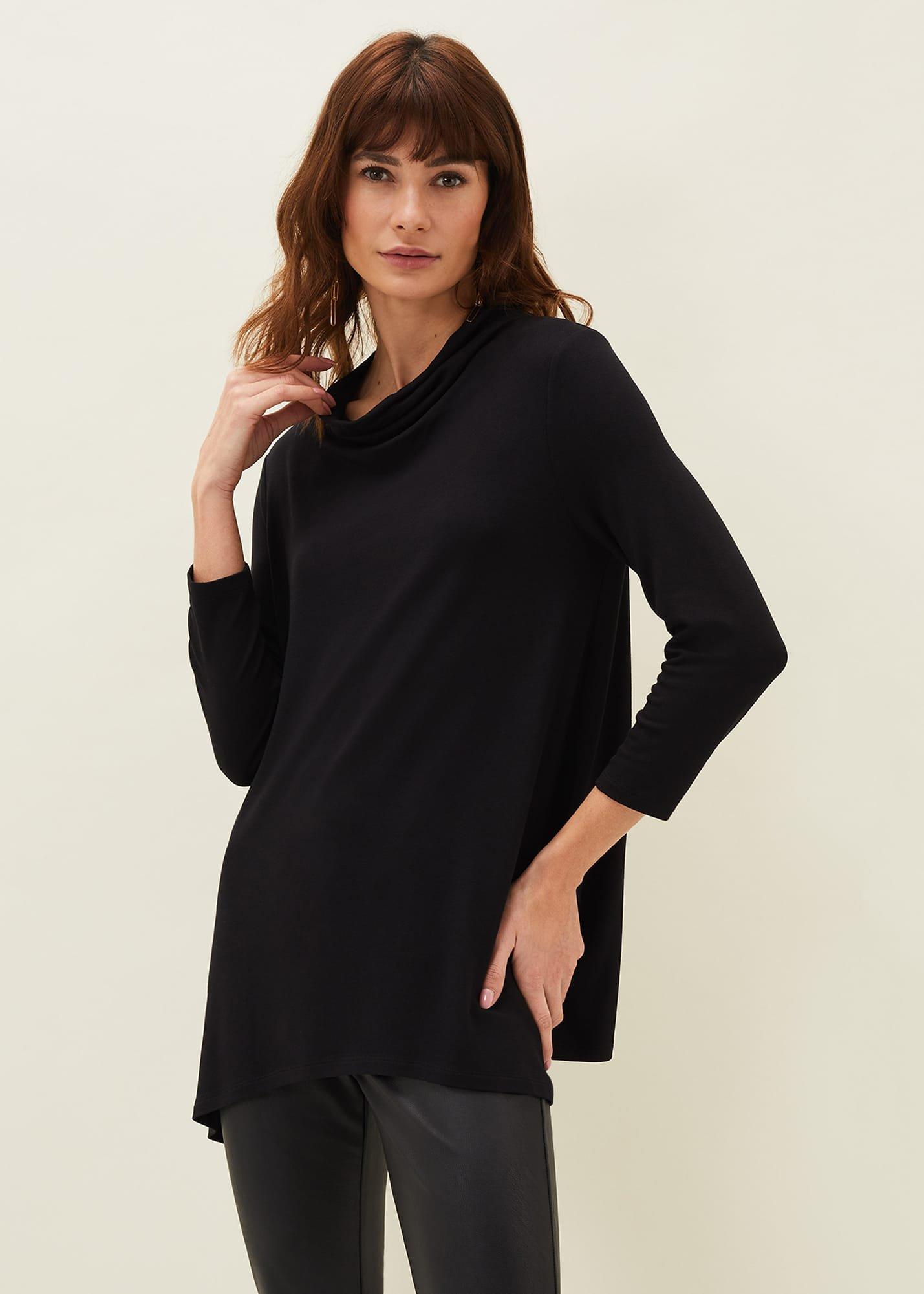 Chrissie Cowl Neck Swing Top