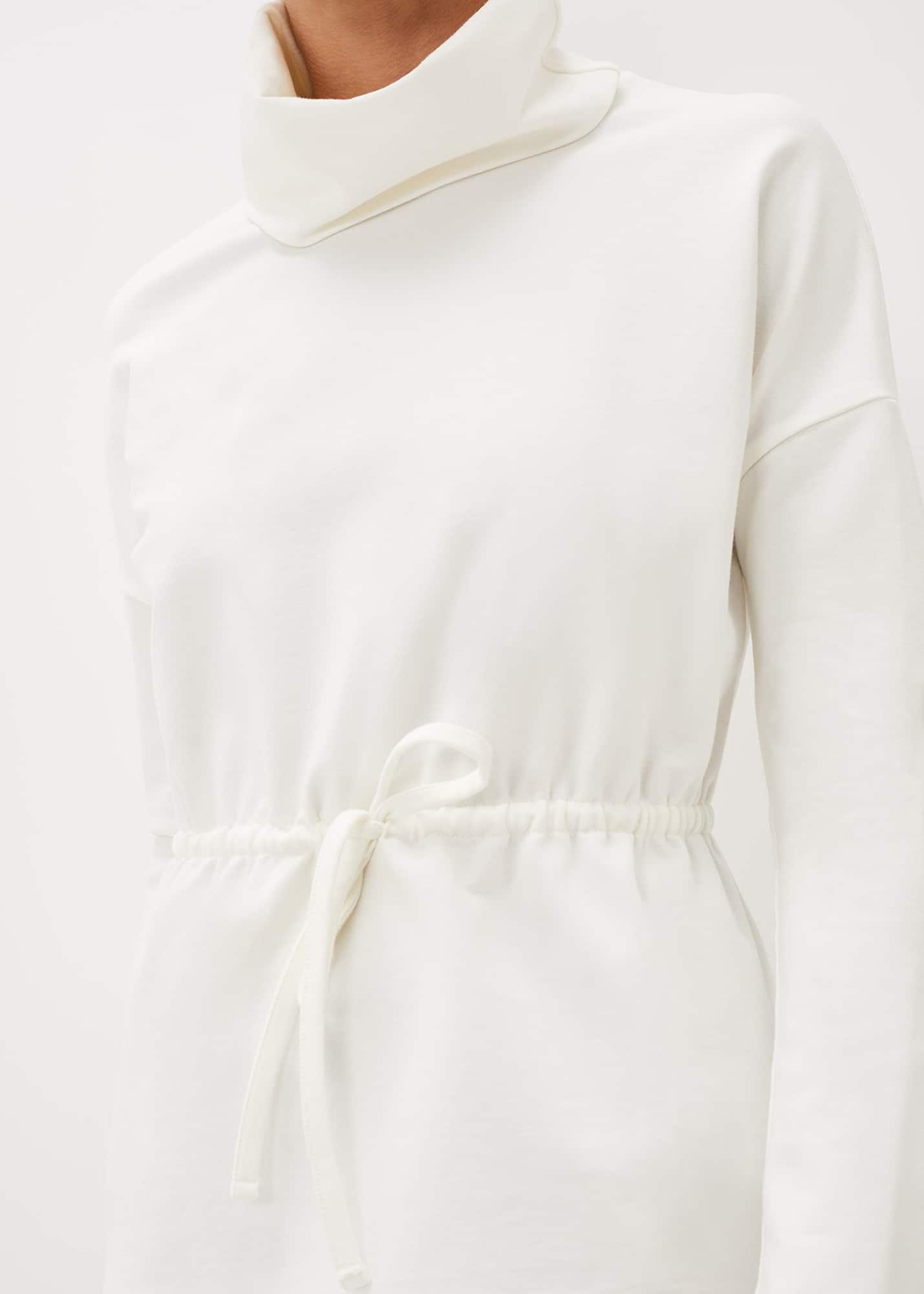 Cathi Ruched Waist Funnel Neck Sweatshirt