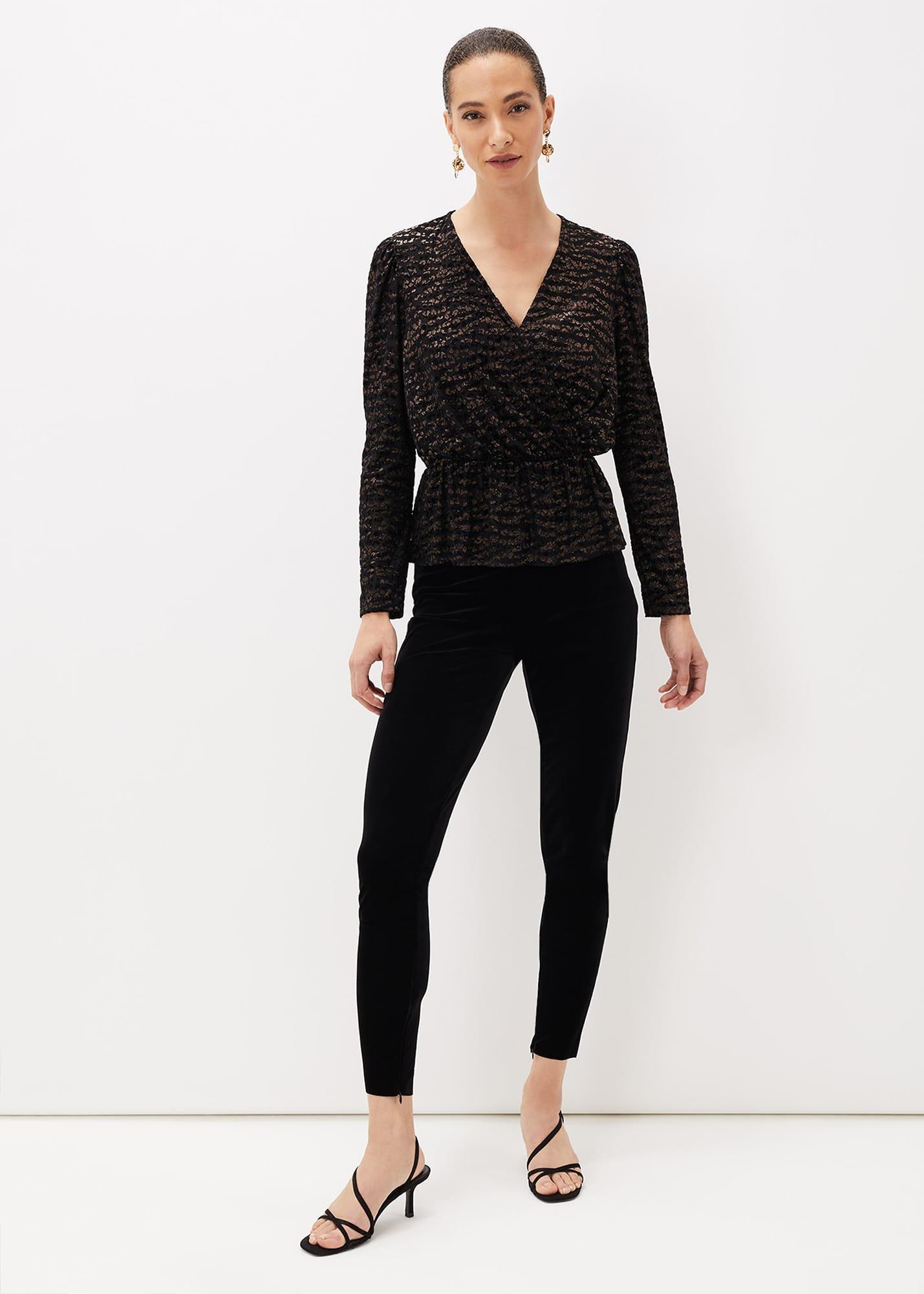 Lauren Animal Burnout Texture Top