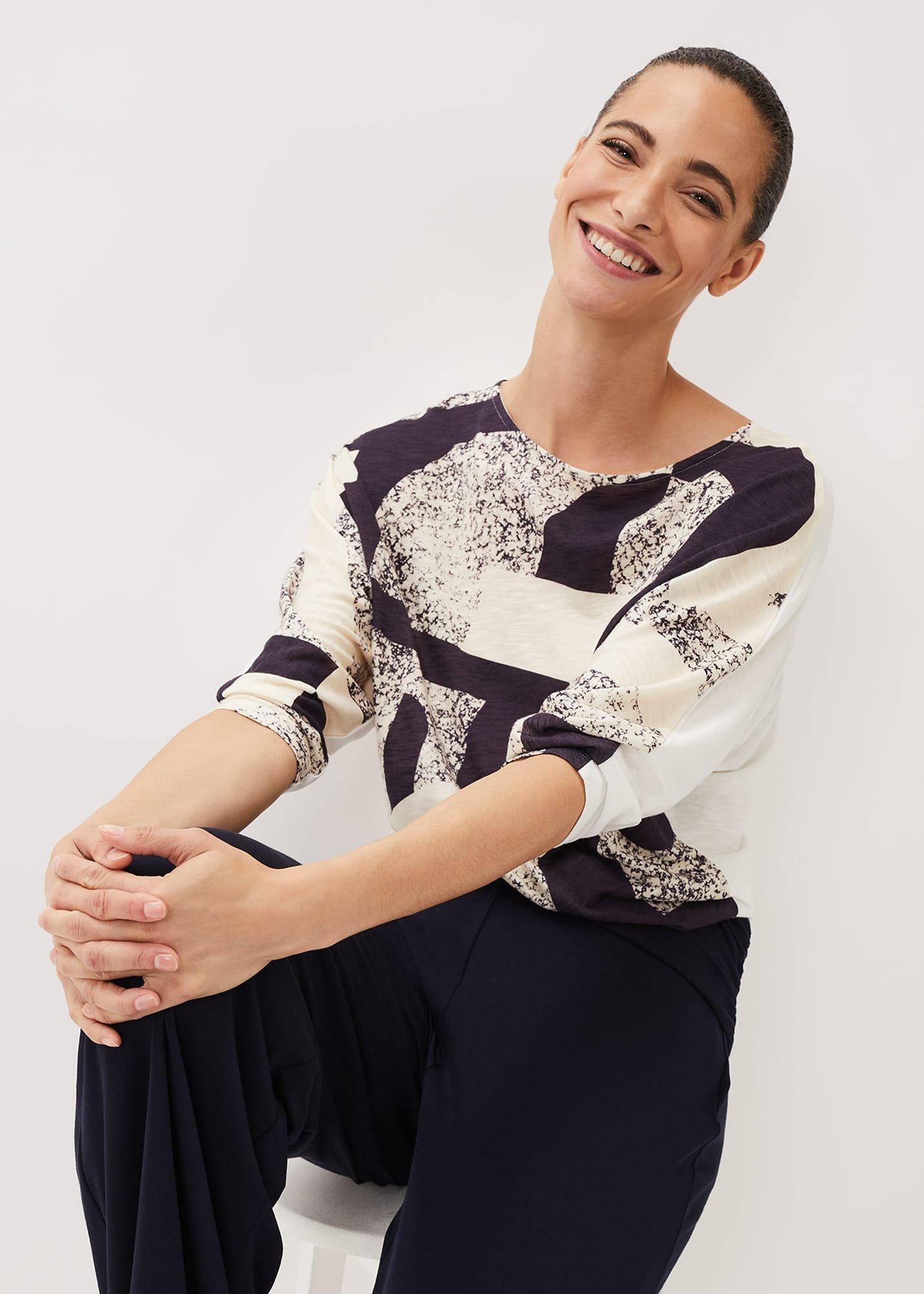 Sorcha Abstract Print Top
