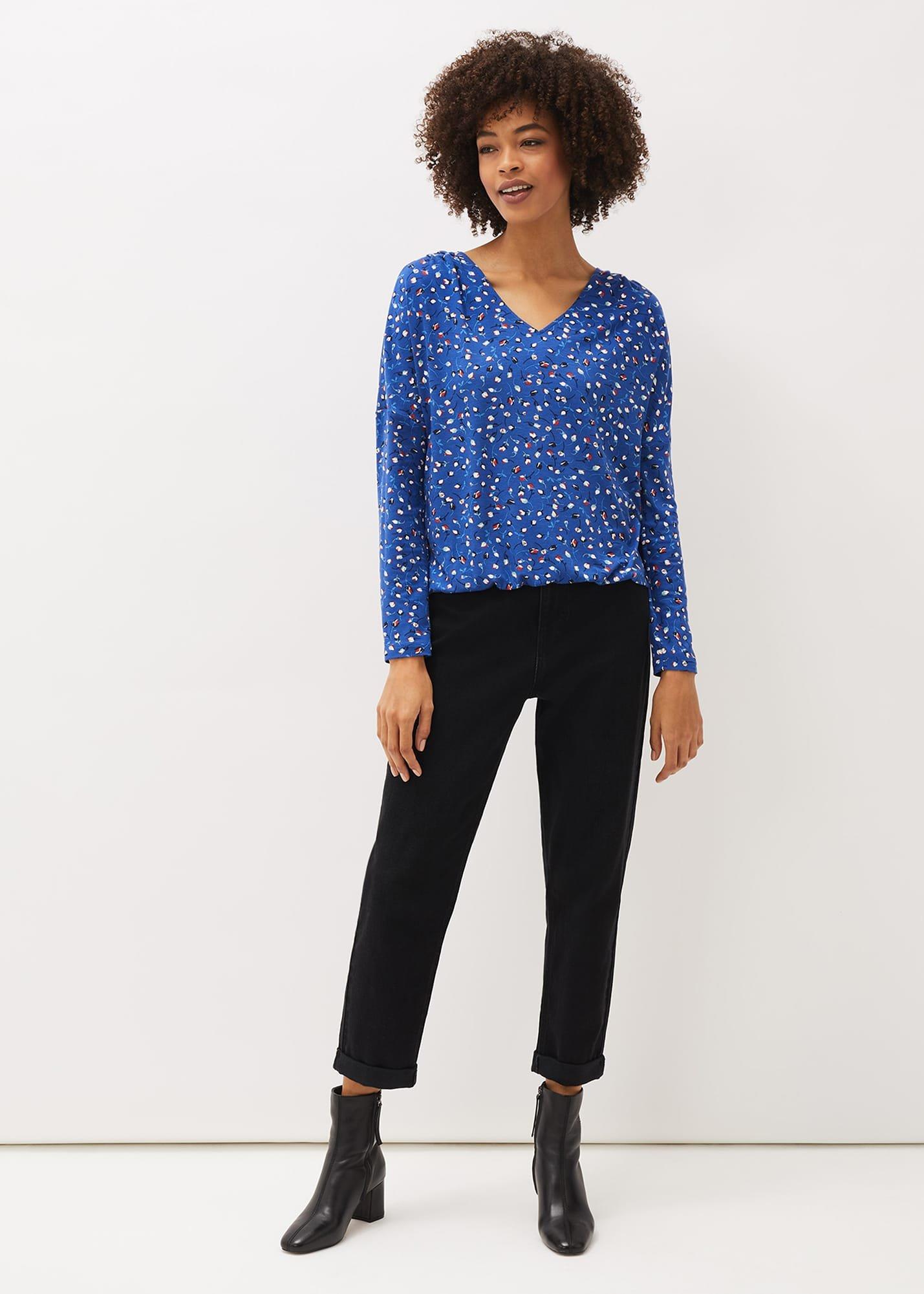 Alexandra Tulip Print Jersey Top
