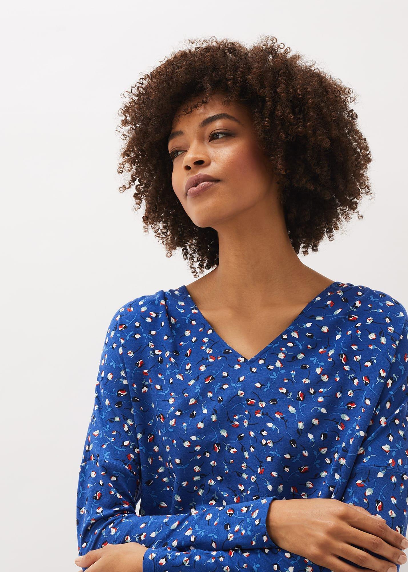 Alexandra Tulip Print Jersey Top