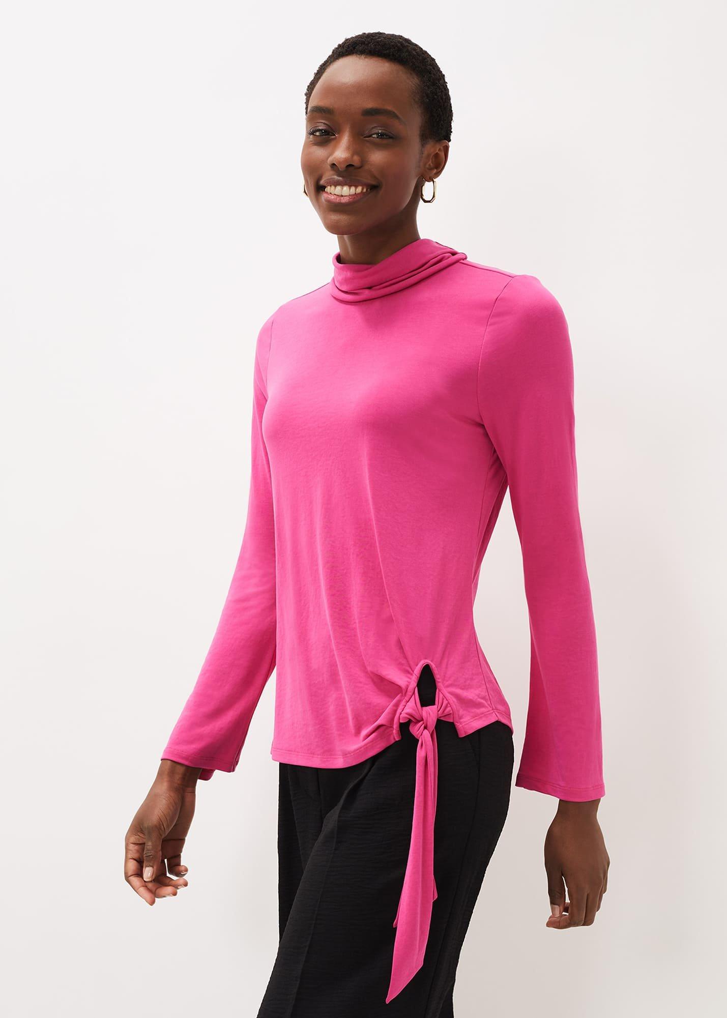 Maisie Cupro Tie Hem Top