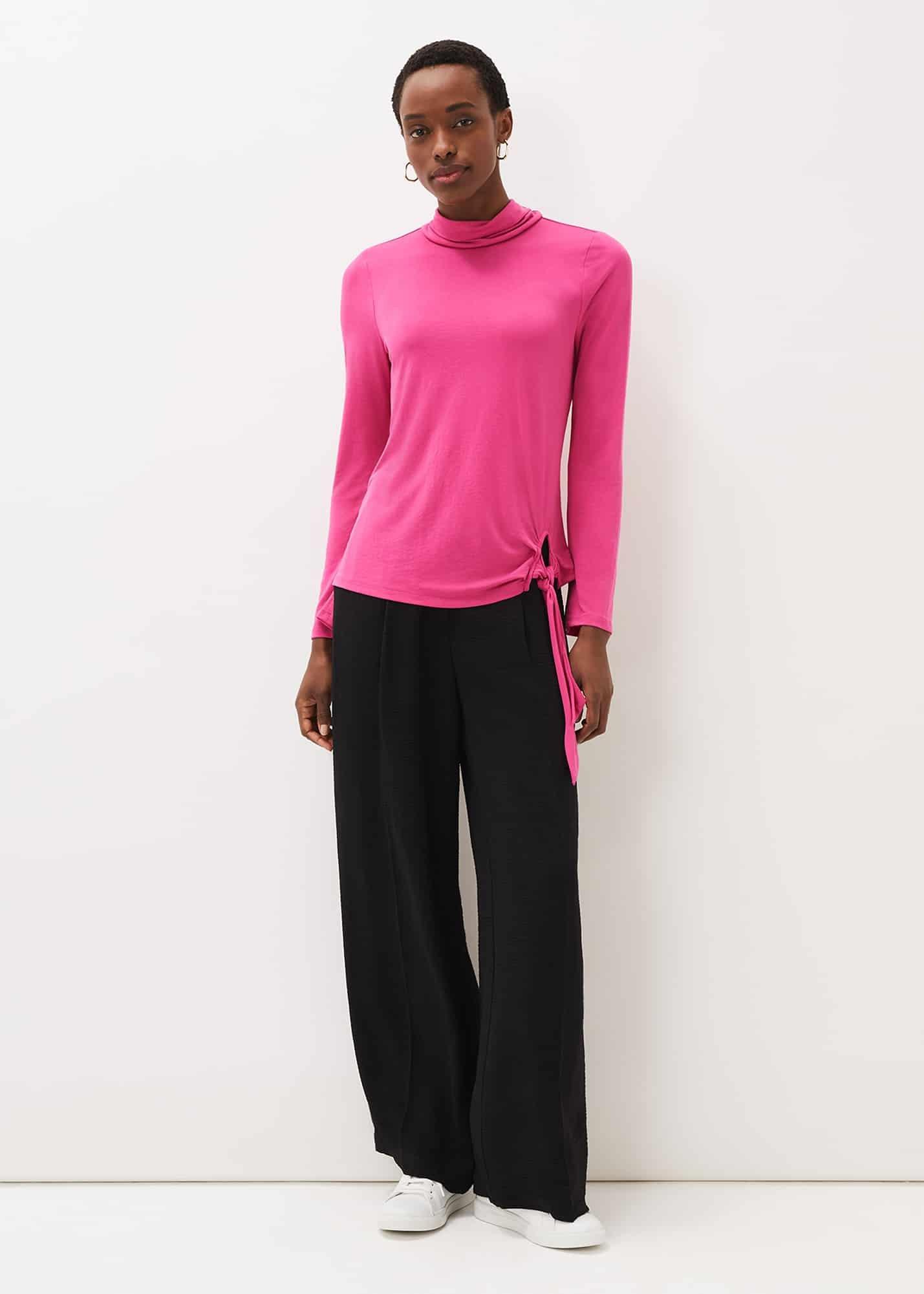 Maisie Cupro Tie Hem Top