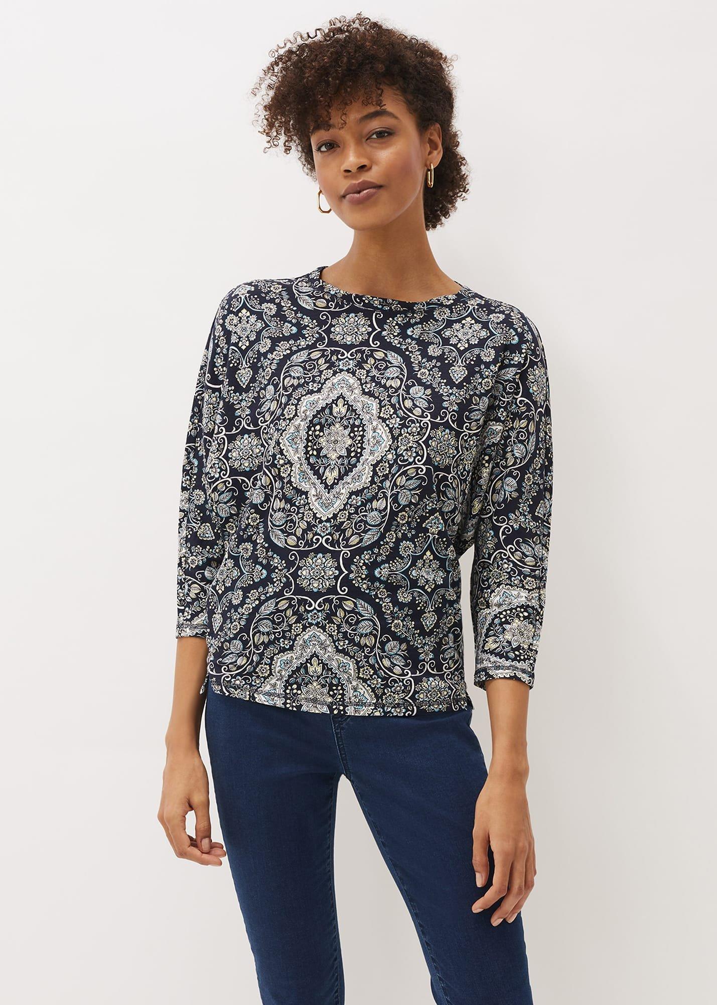 Polly Paisley Print Top