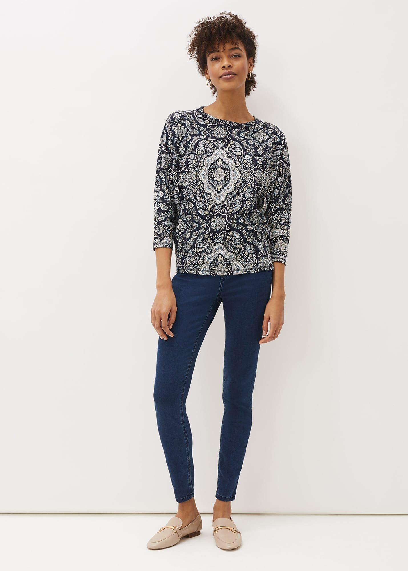 Polly Paisley Print Top