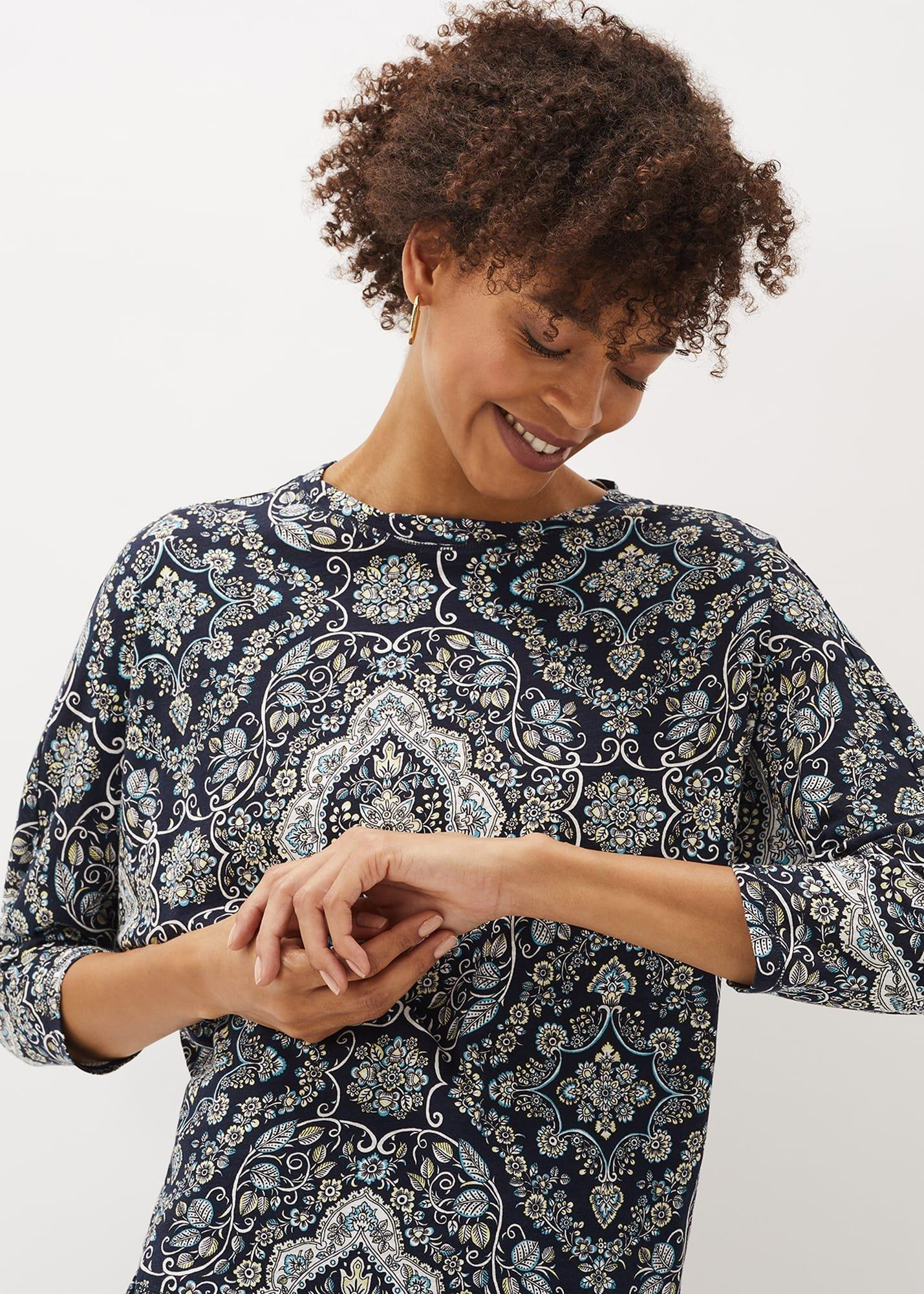 Polly Paisley Print Top