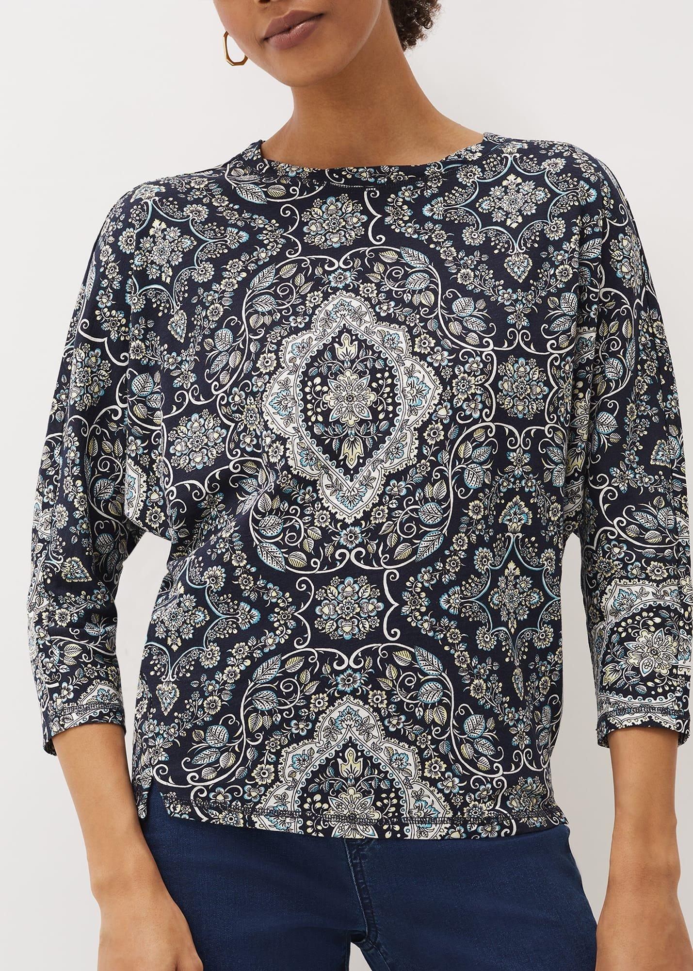 Polly Paisley Print Top