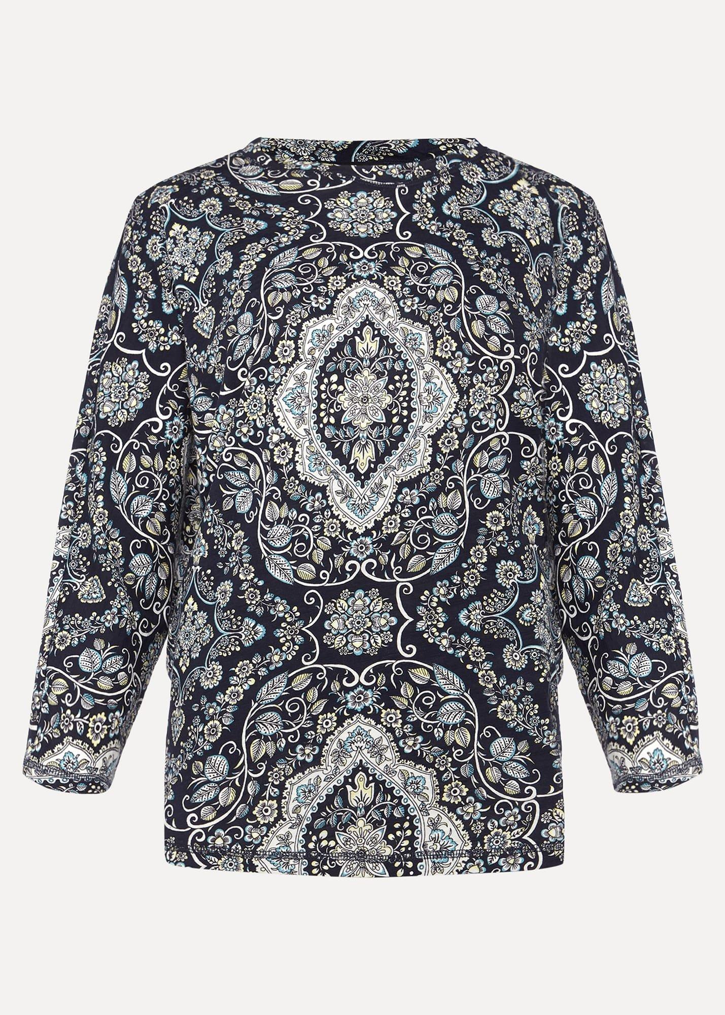 Polly Paisley Print Top