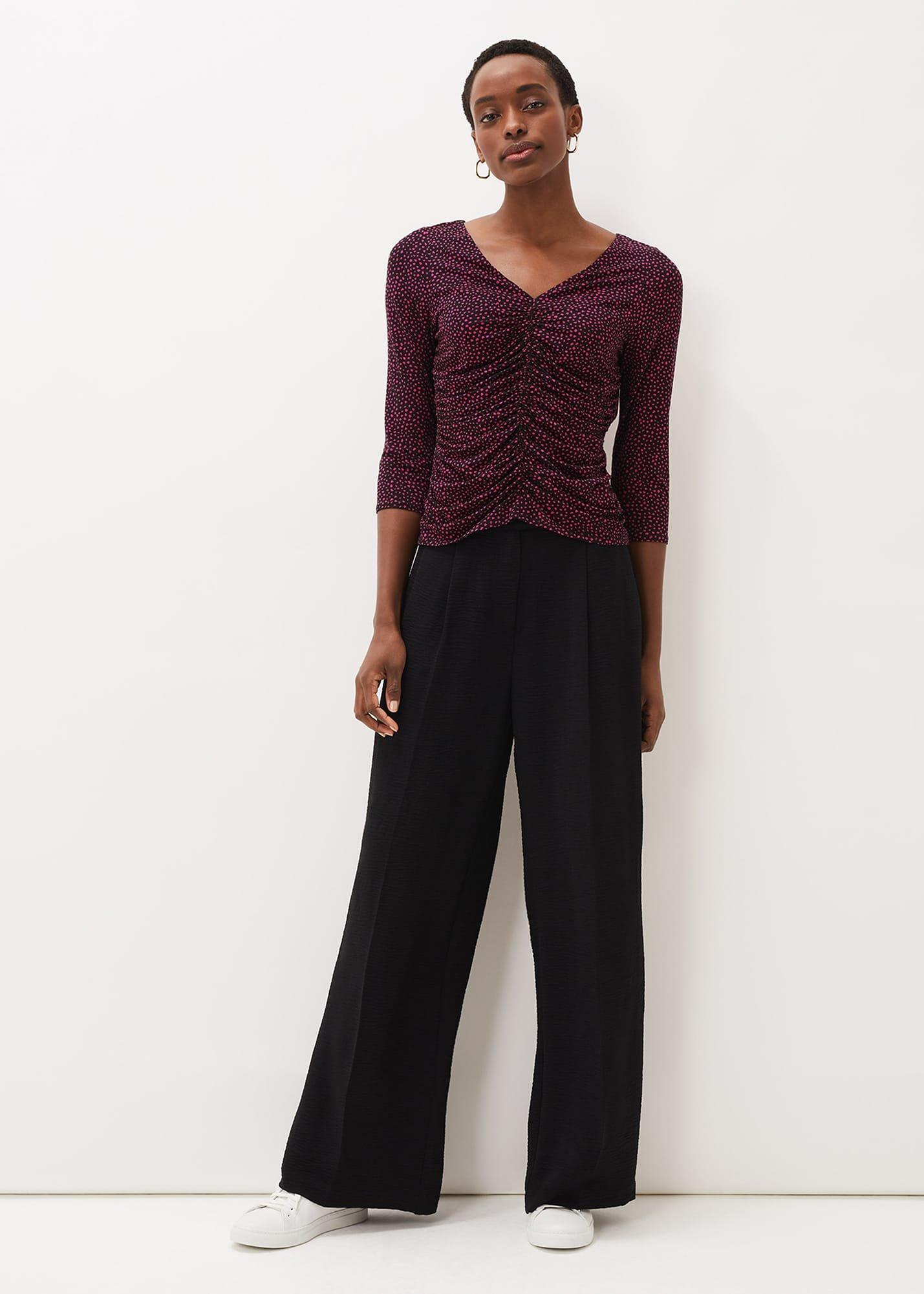 Paris Spot Print Top