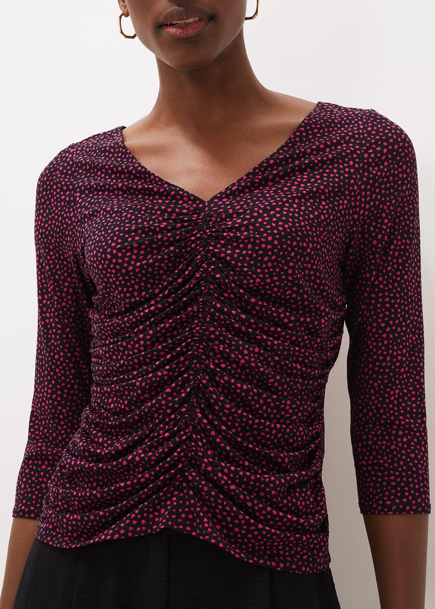 Paris Spot Print Top