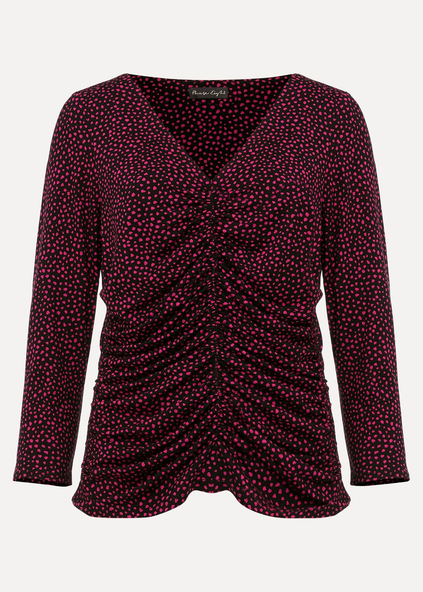 Paris Spot Print Top