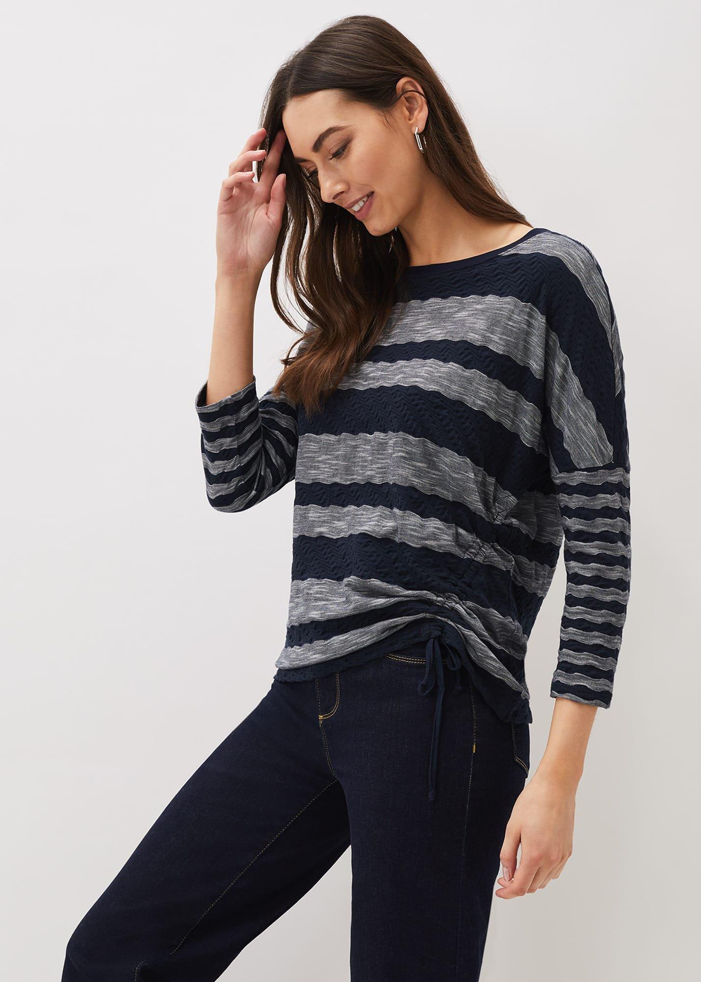 Jinny Textured Stripe Top