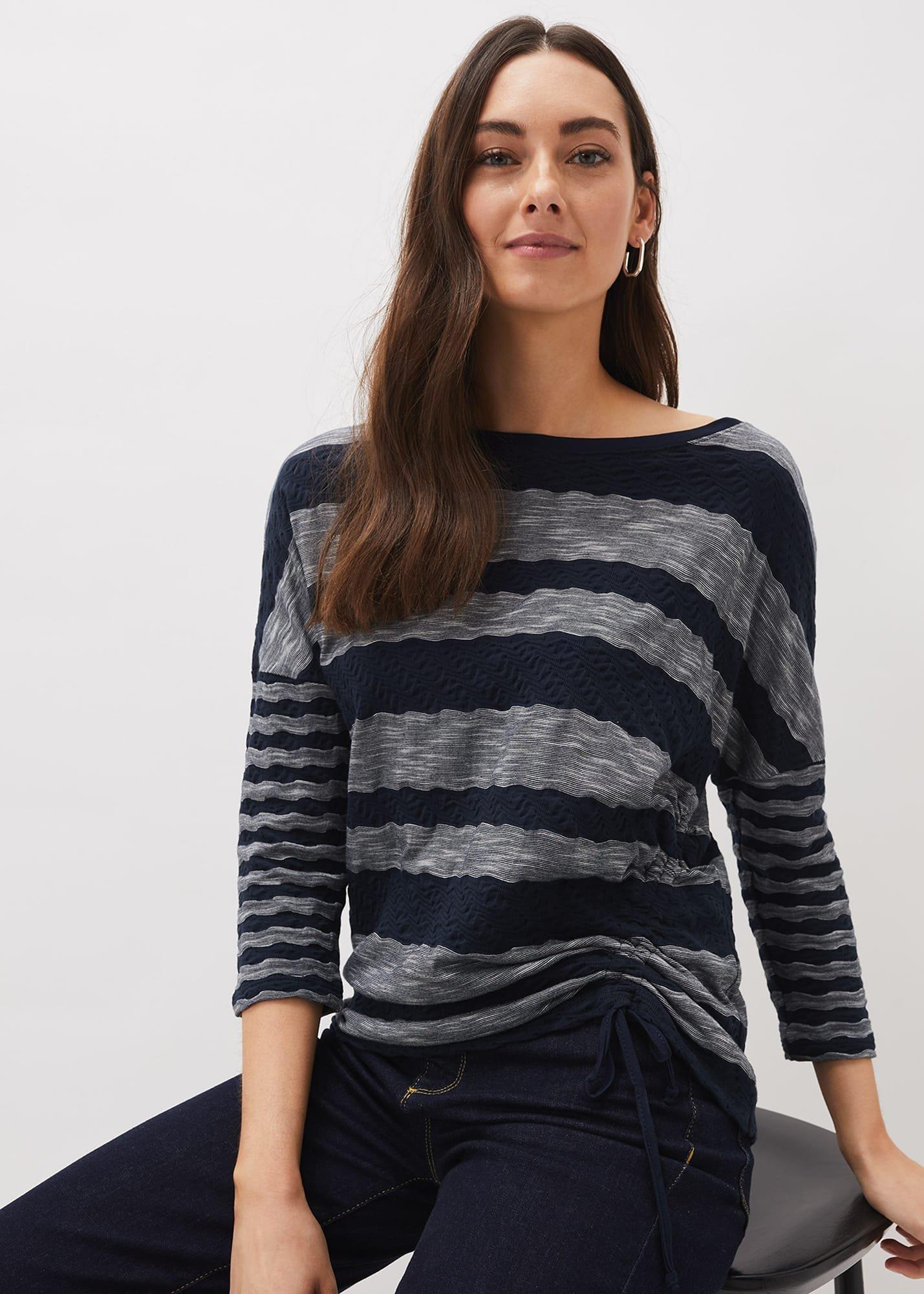 Jinny Textured Stripe Top