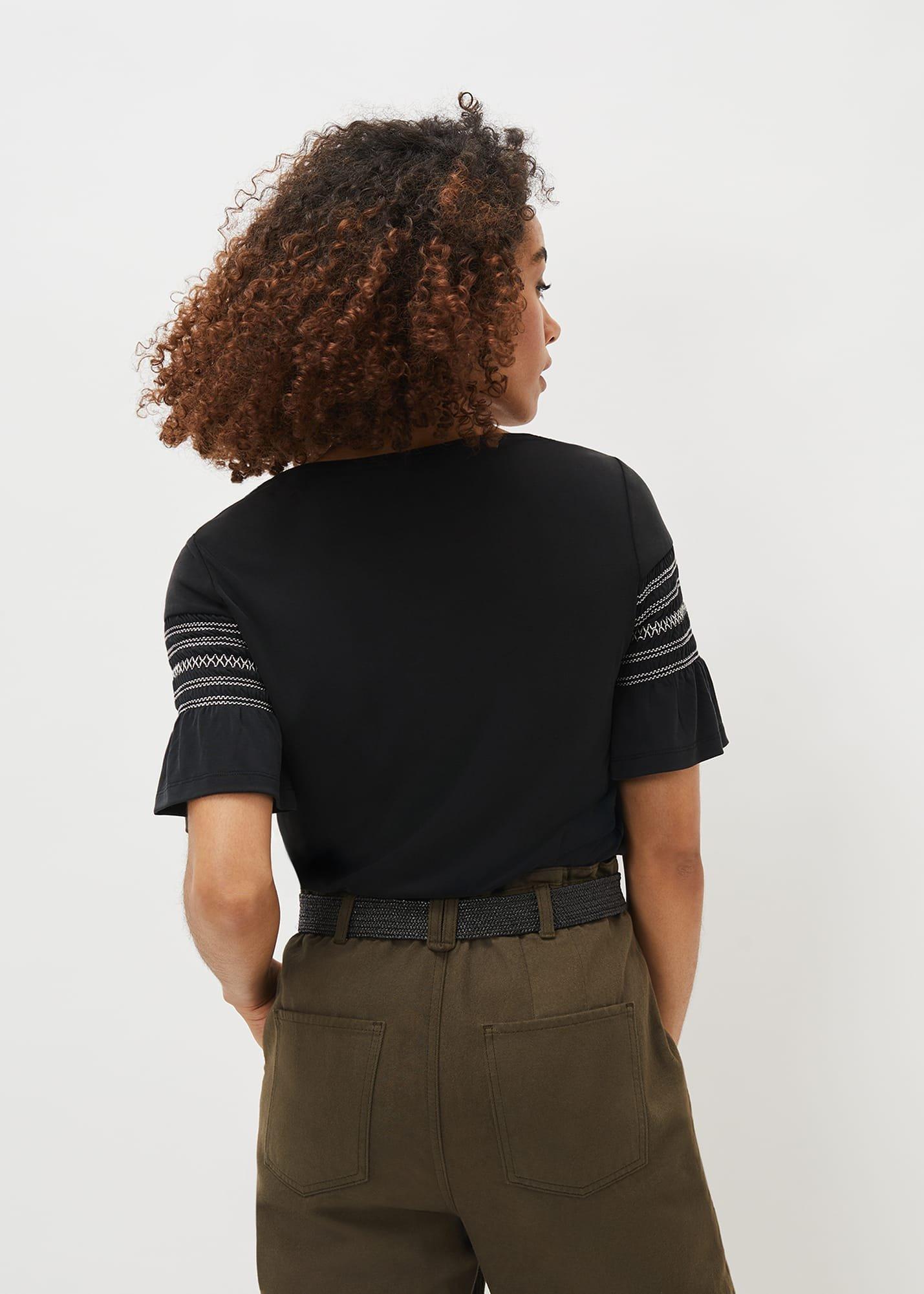 Rayna Shirred Sleeve Detail Top